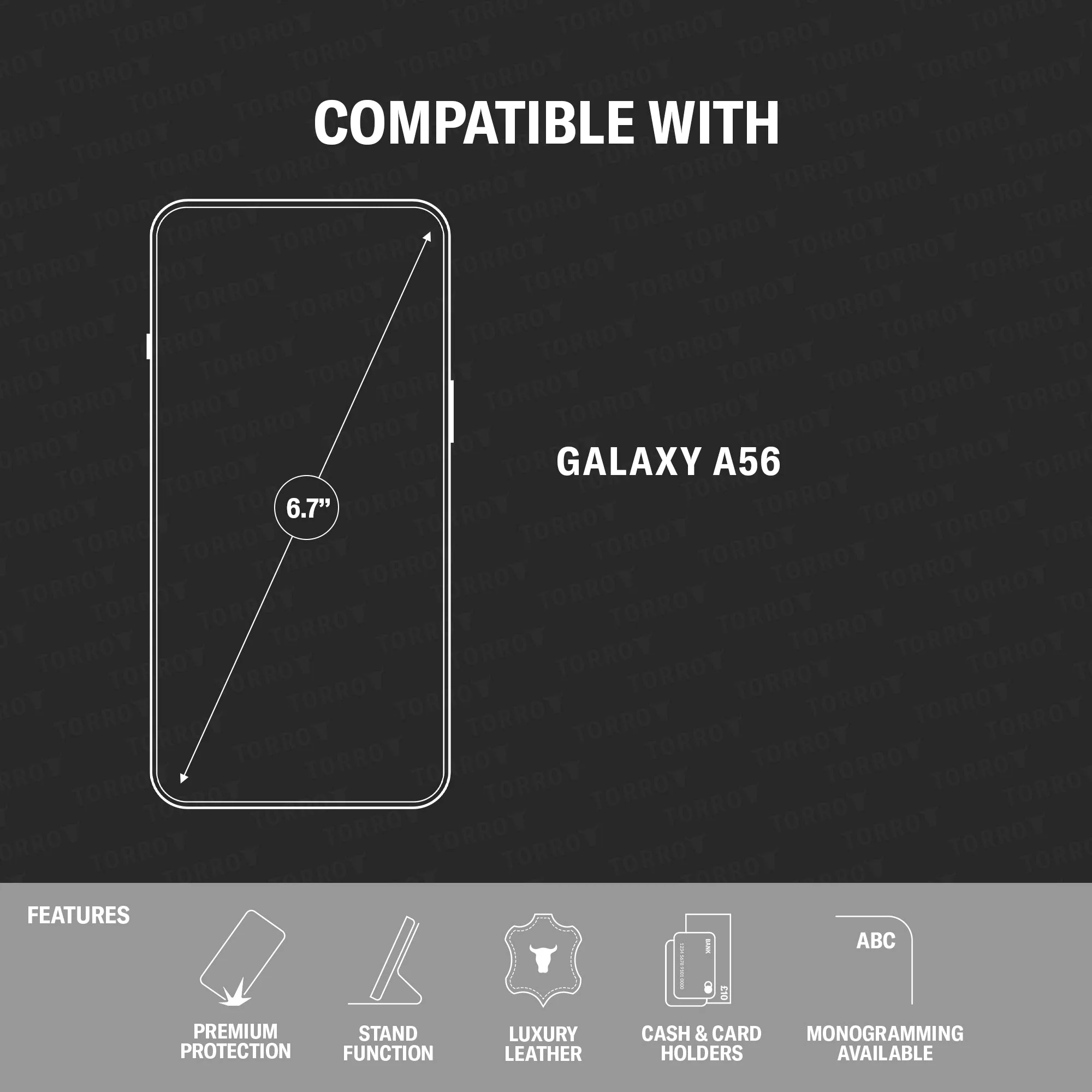 Samsung Galaxy A56 Leather Case (with Stand Function) - Image 2