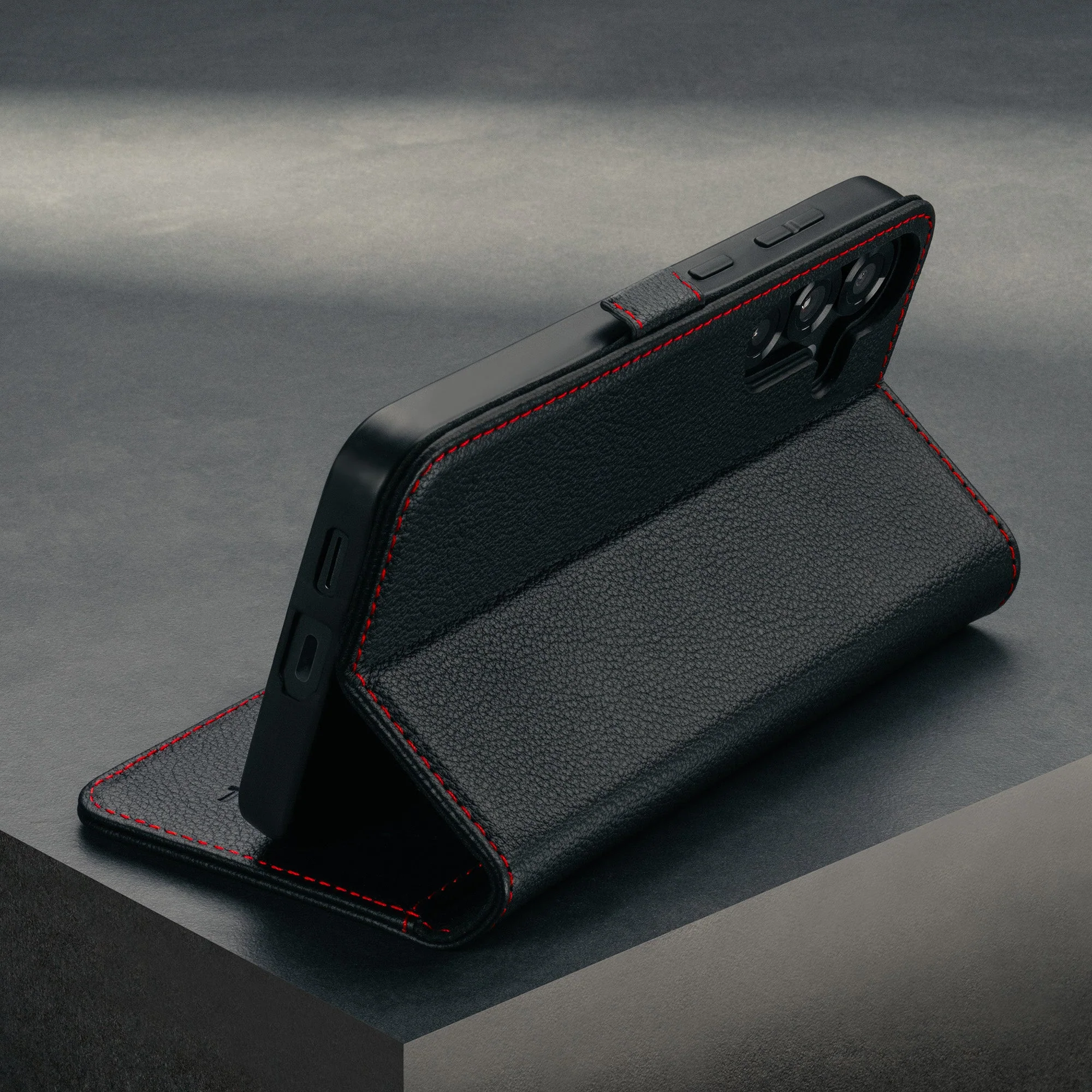 Samsung Galaxy A56 Leather Case (with Stand Function) - Image 3