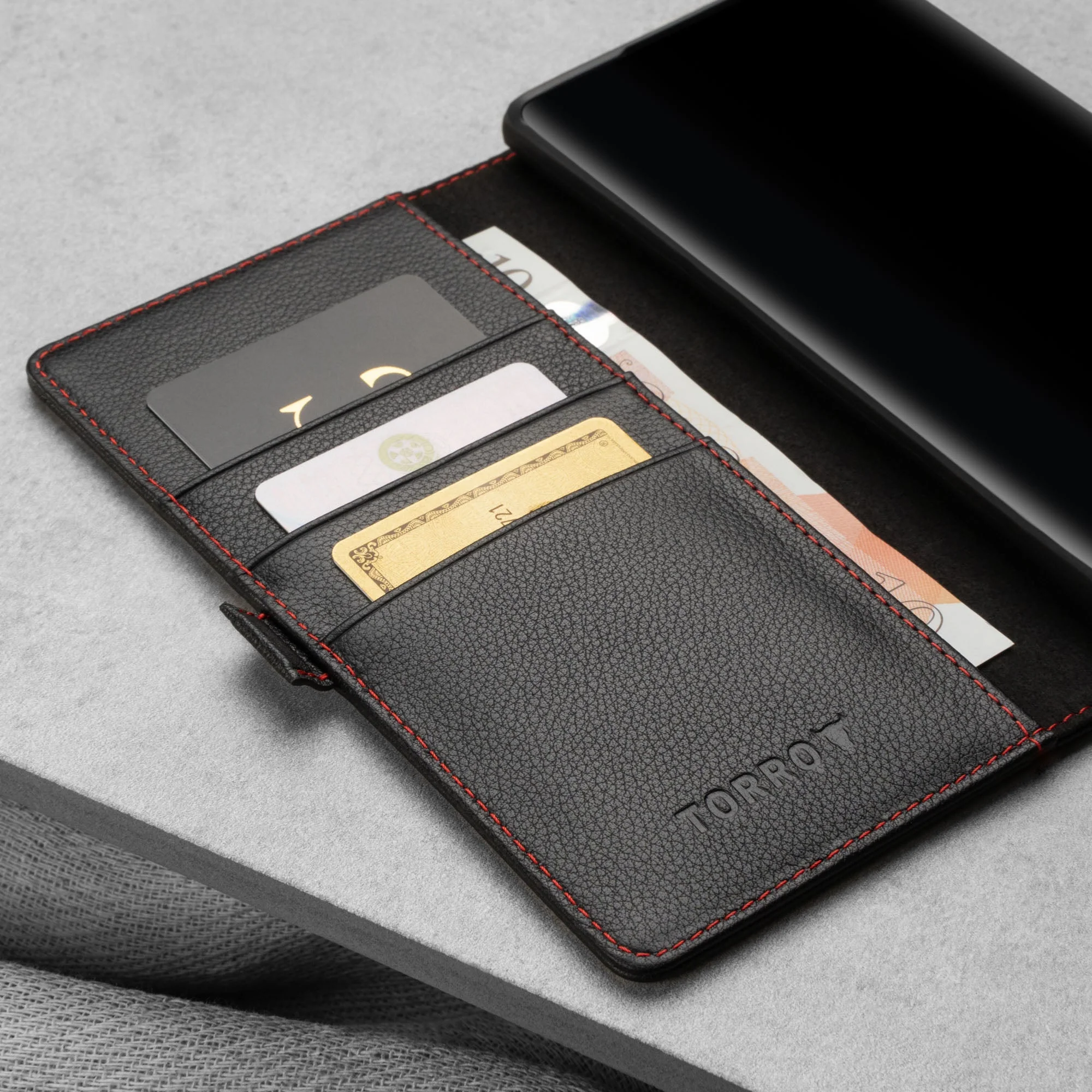 Samsung Galaxy S22 Ultra Leather Wallet Case (with Stand Function) - Image 5