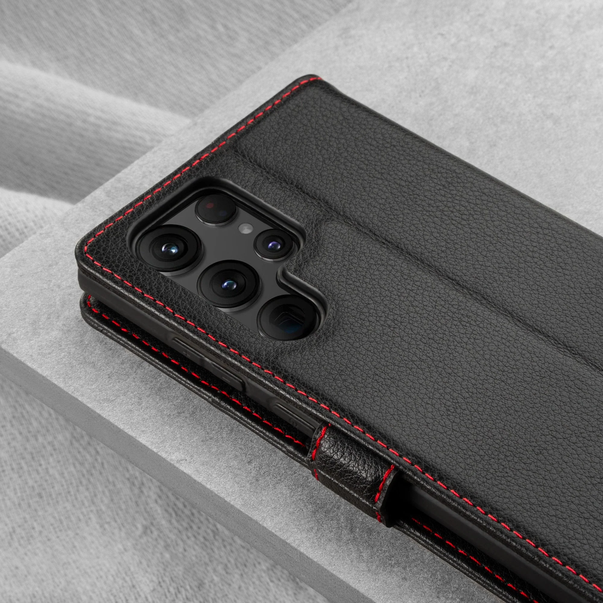 Samsung Galaxy S22 Ultra Leather Wallet Case (with Stand Function) - Image 6