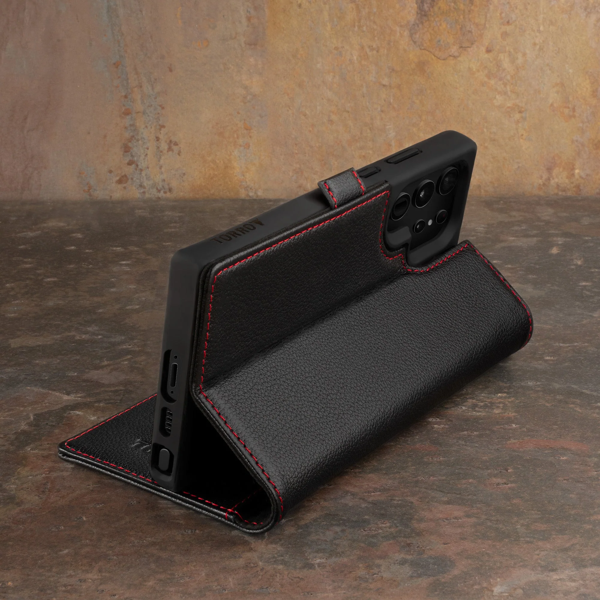 Samsung Galaxy S23 Ultra Leather Case (with Stand function) - Image 5
