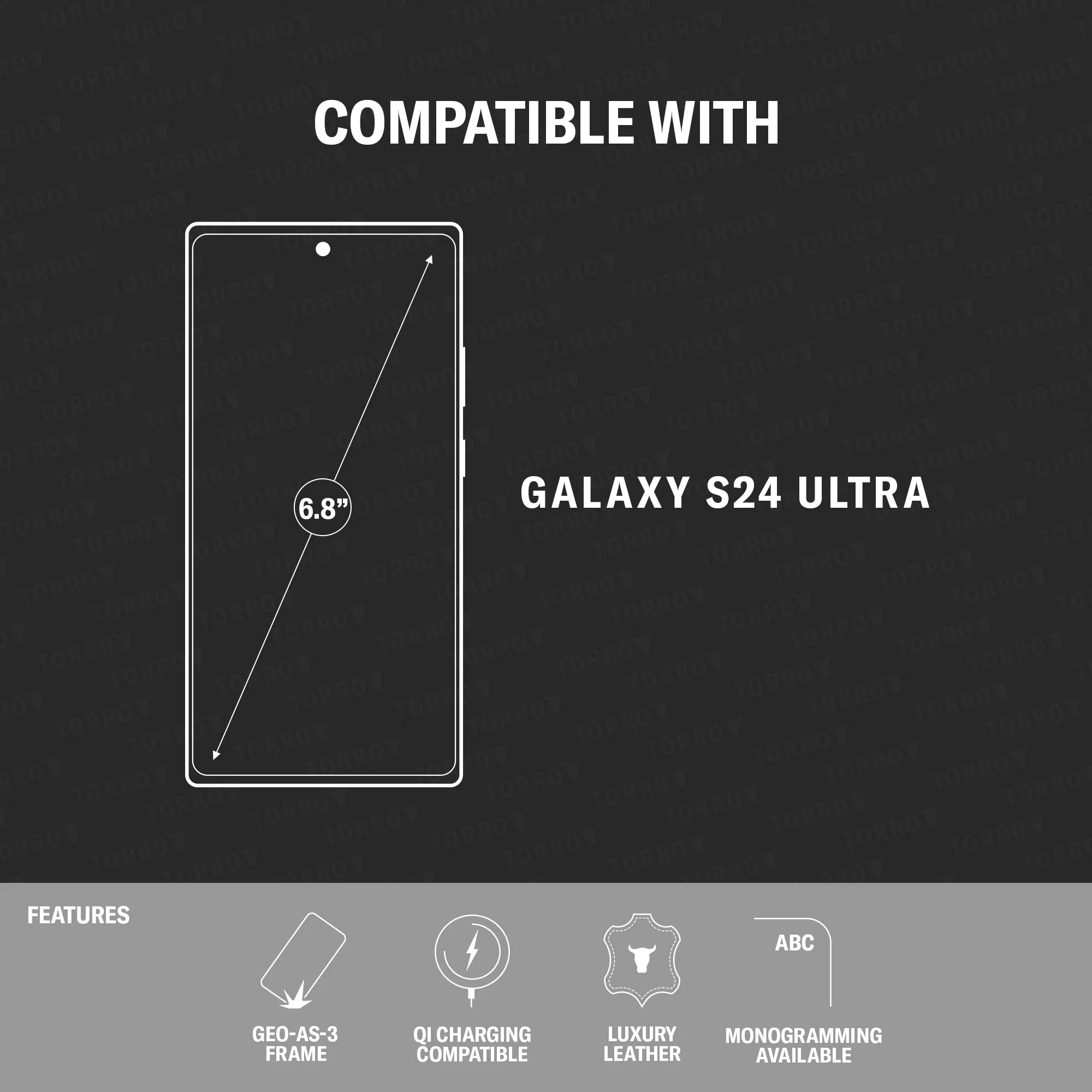 Samsung Galaxy S24 Ultra Leather Bumper Case - Image 4