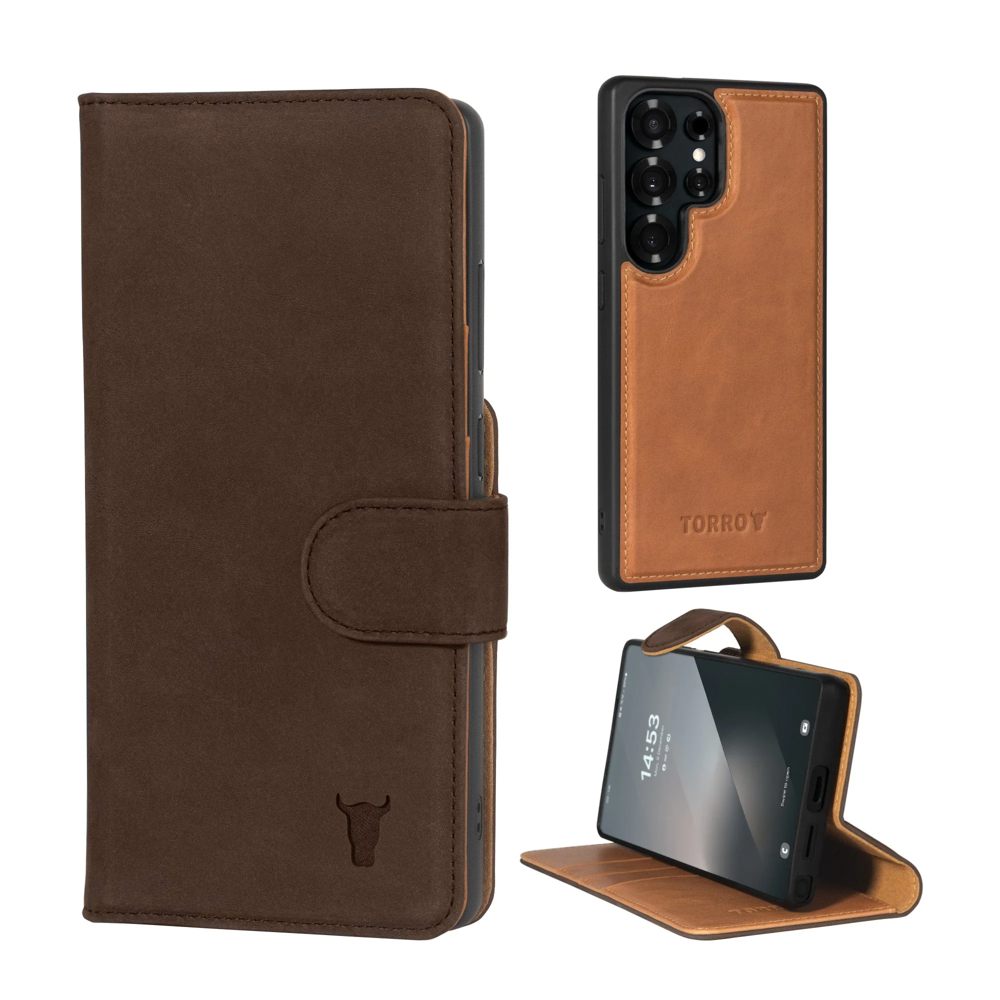 Samsung Galaxy S25 Ultra 2-in-1 Detachable Leather Wallet Case (Qi2/MagSafe Charging) - Image 4