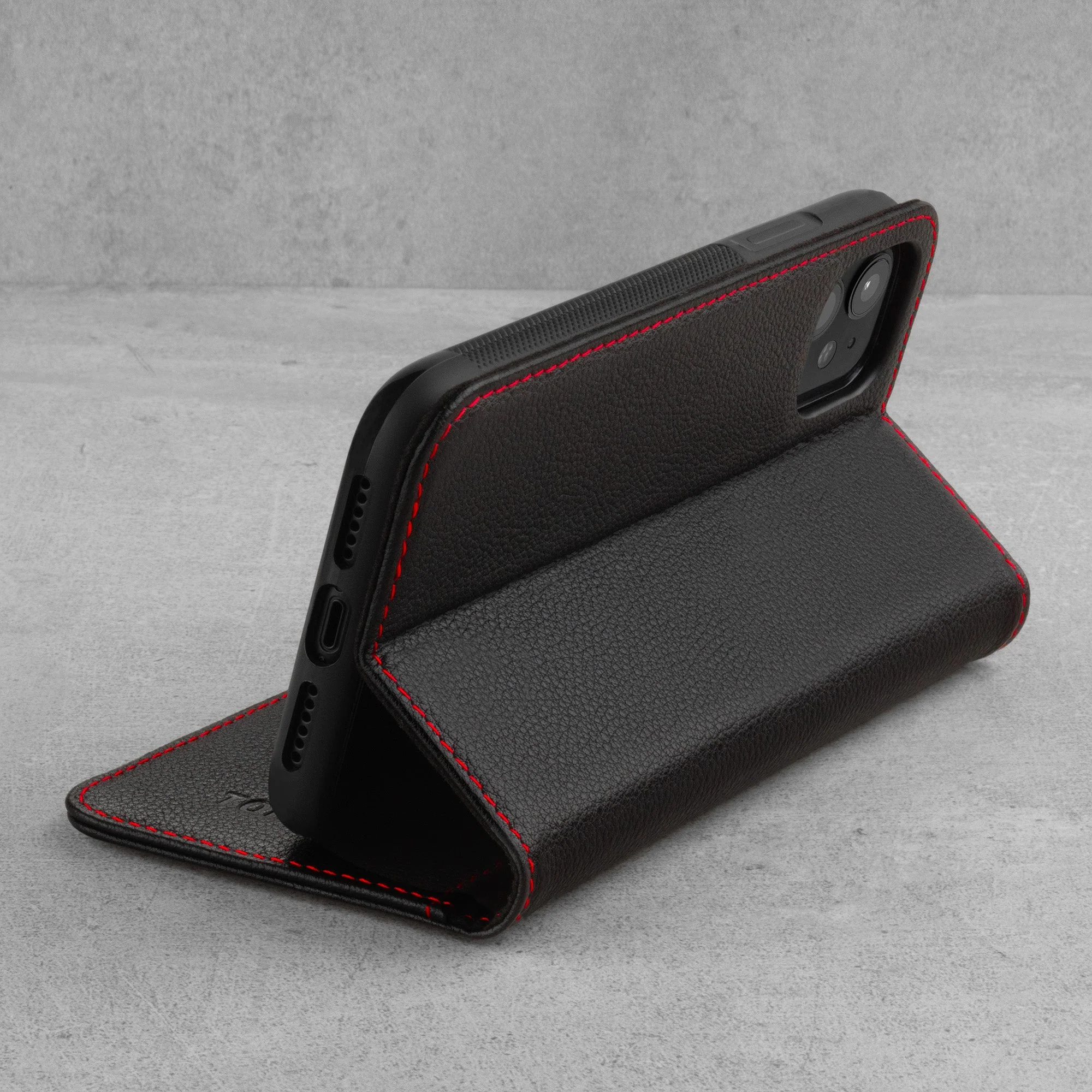 Apple iPhone 11 Leather Wallet Case (with Stand function) - Image 3