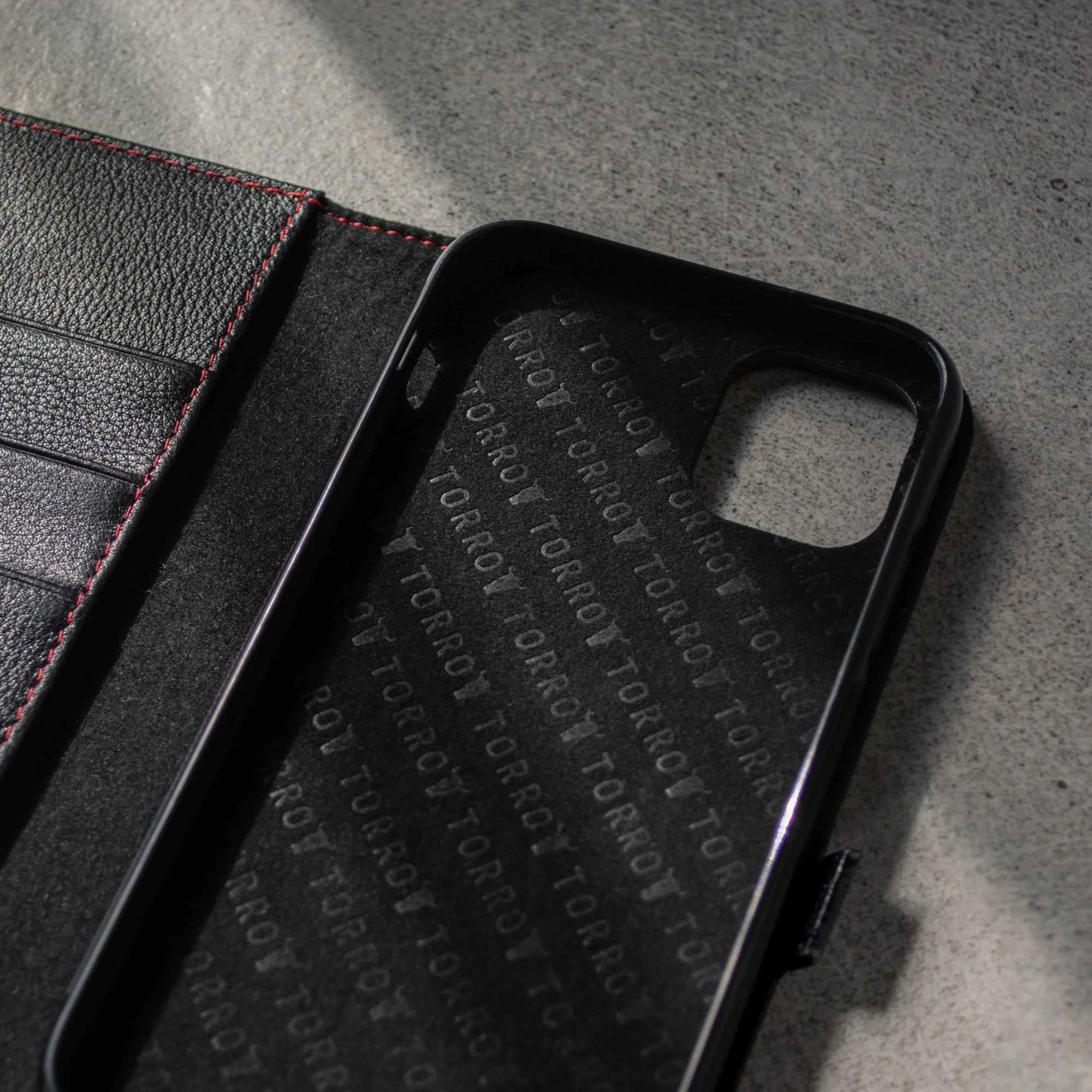 Apple iPhone 11 Pro Leather Case (with Stand function) - Image 5