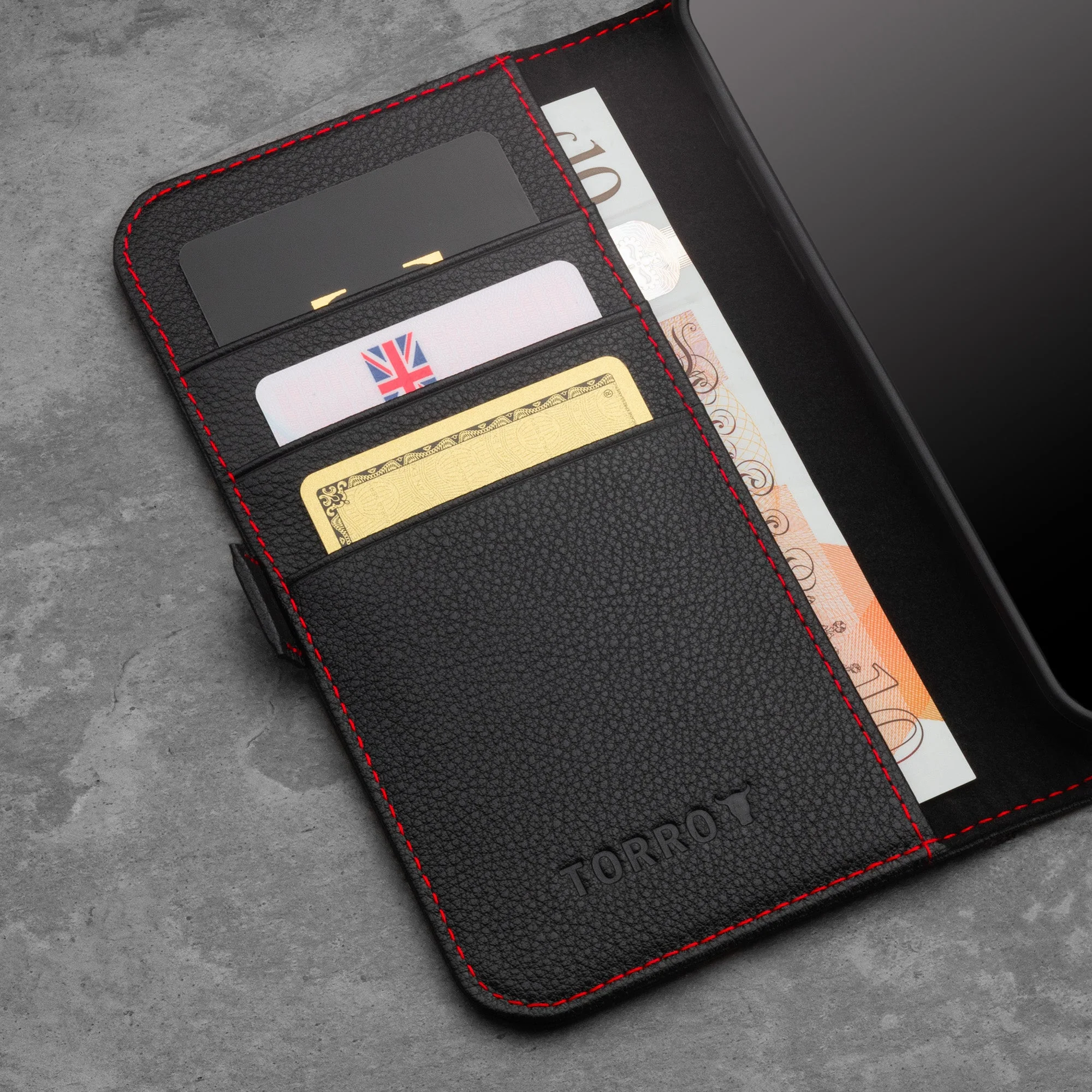 Apple iPhone 12 Mini Leather Wallet Case (with Stand function) - Image 6