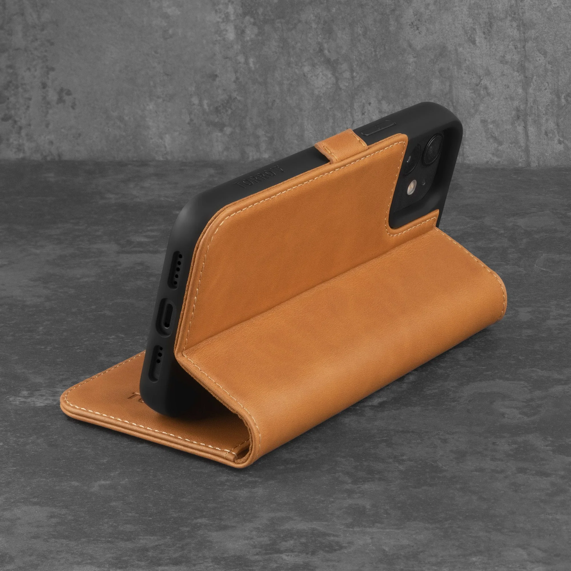 Apple iPhone 12 & iPhone 12 Pro Leather Wallet Case (with Stand Function) - Image 11