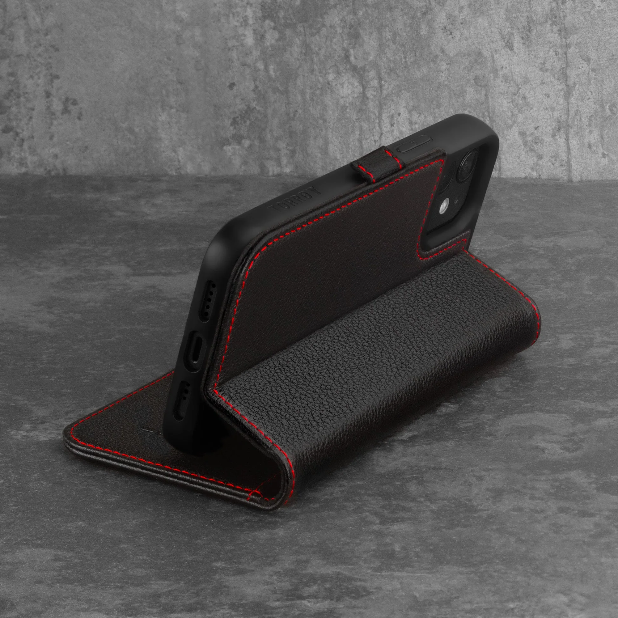 Apple iPhone 12 & iPhone 12 Pro Leather Wallet Case (with Stand Function) - Image 7
