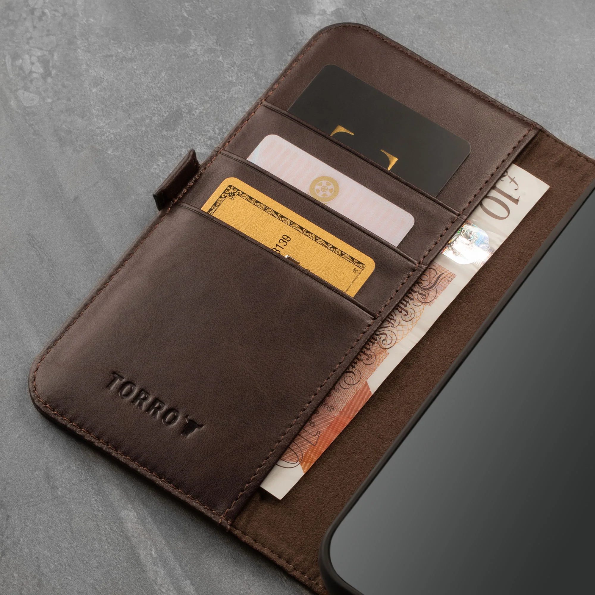 Apple iPhone 13 Leather Wallet Case (with Stand function) - Image 16