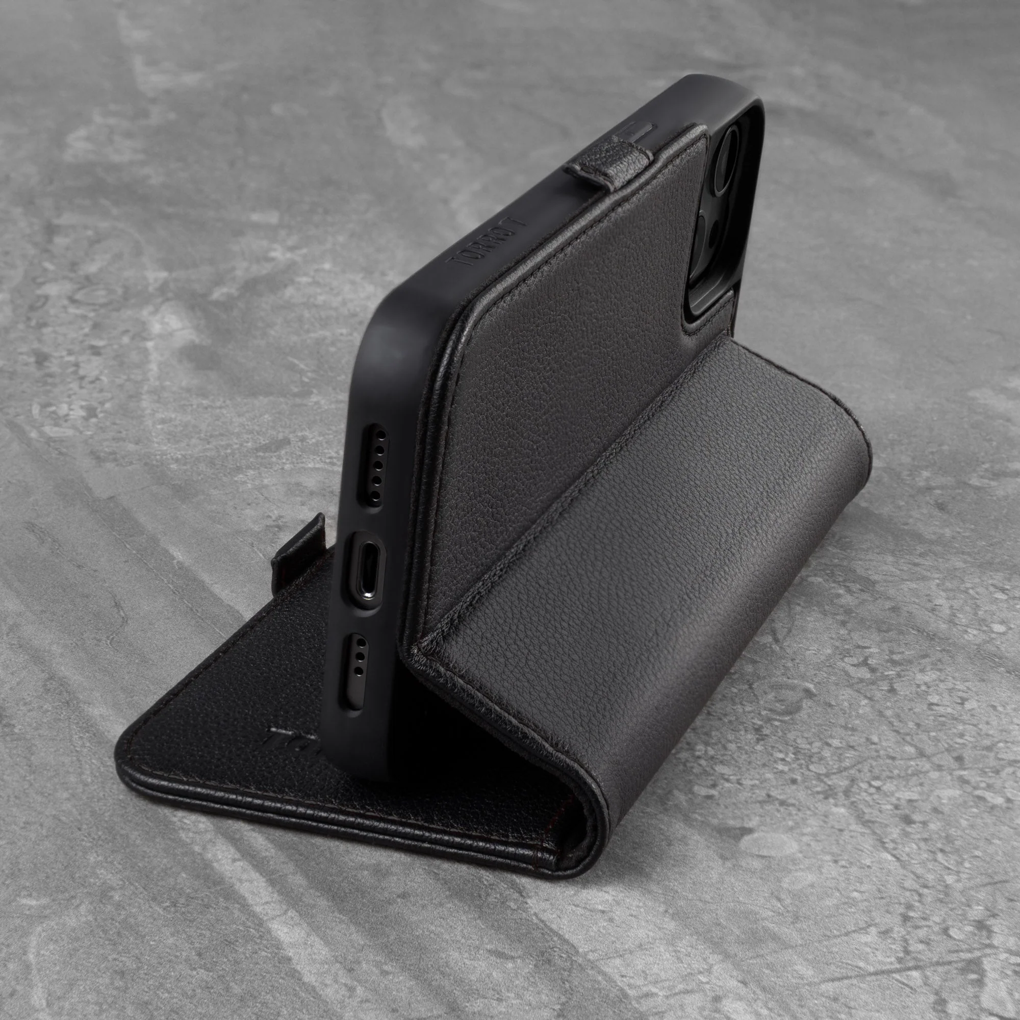 Apple iPhone 13 Leather Wallet Case (with Stand function) - Image 23