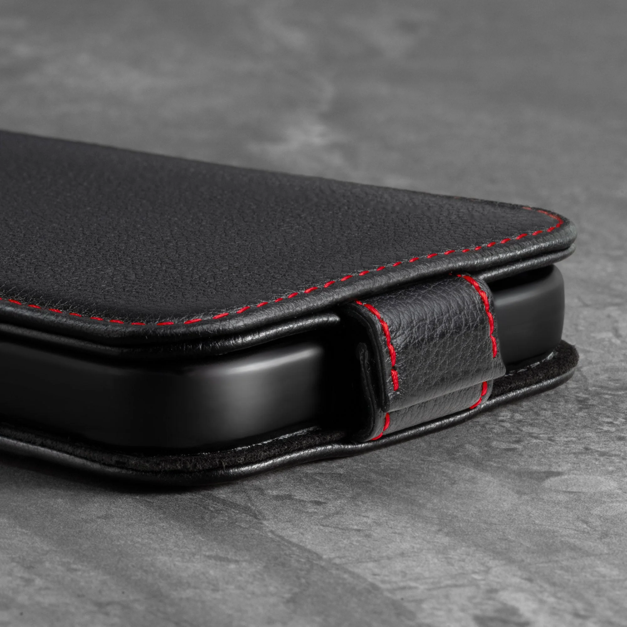 Apple iPhone 13 Leather Flip Case (MagSafe Charging) - Image 5