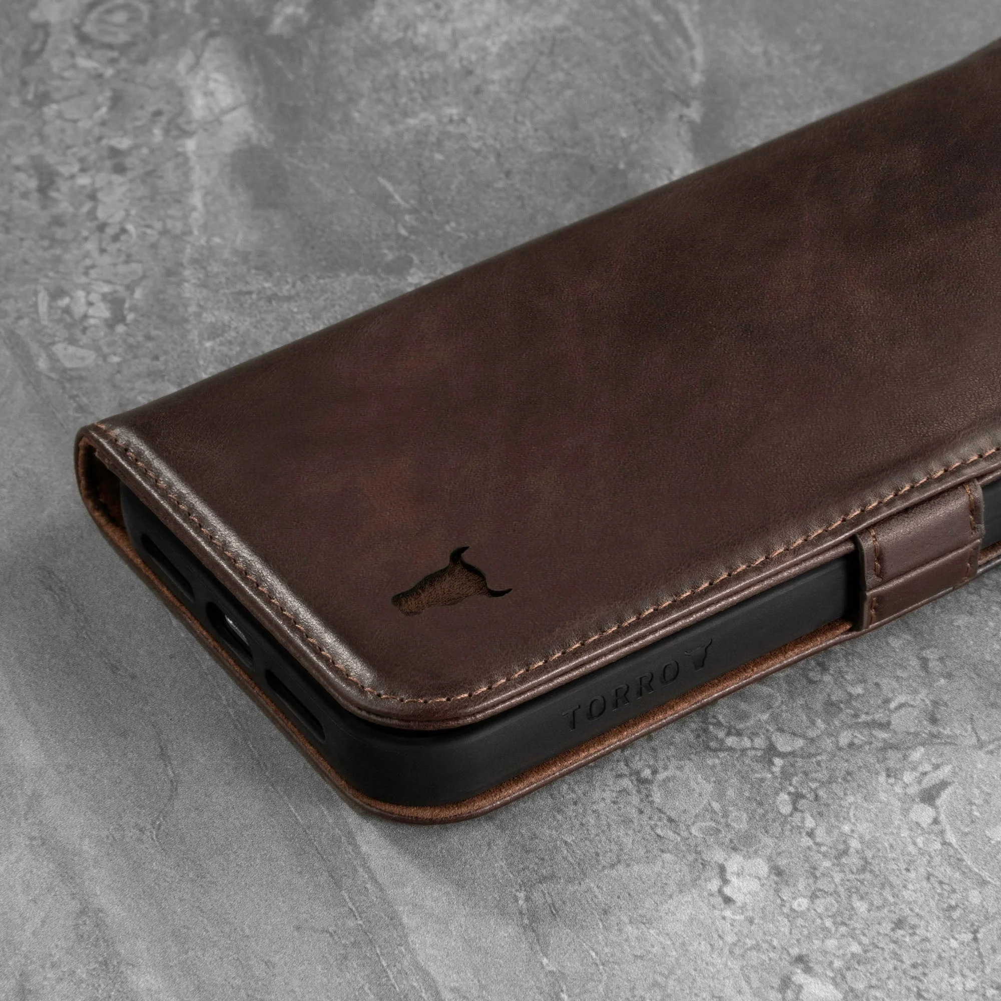 Apple iPhone 13 Mini Leather Wallet Case (with Stand function) - Image 11