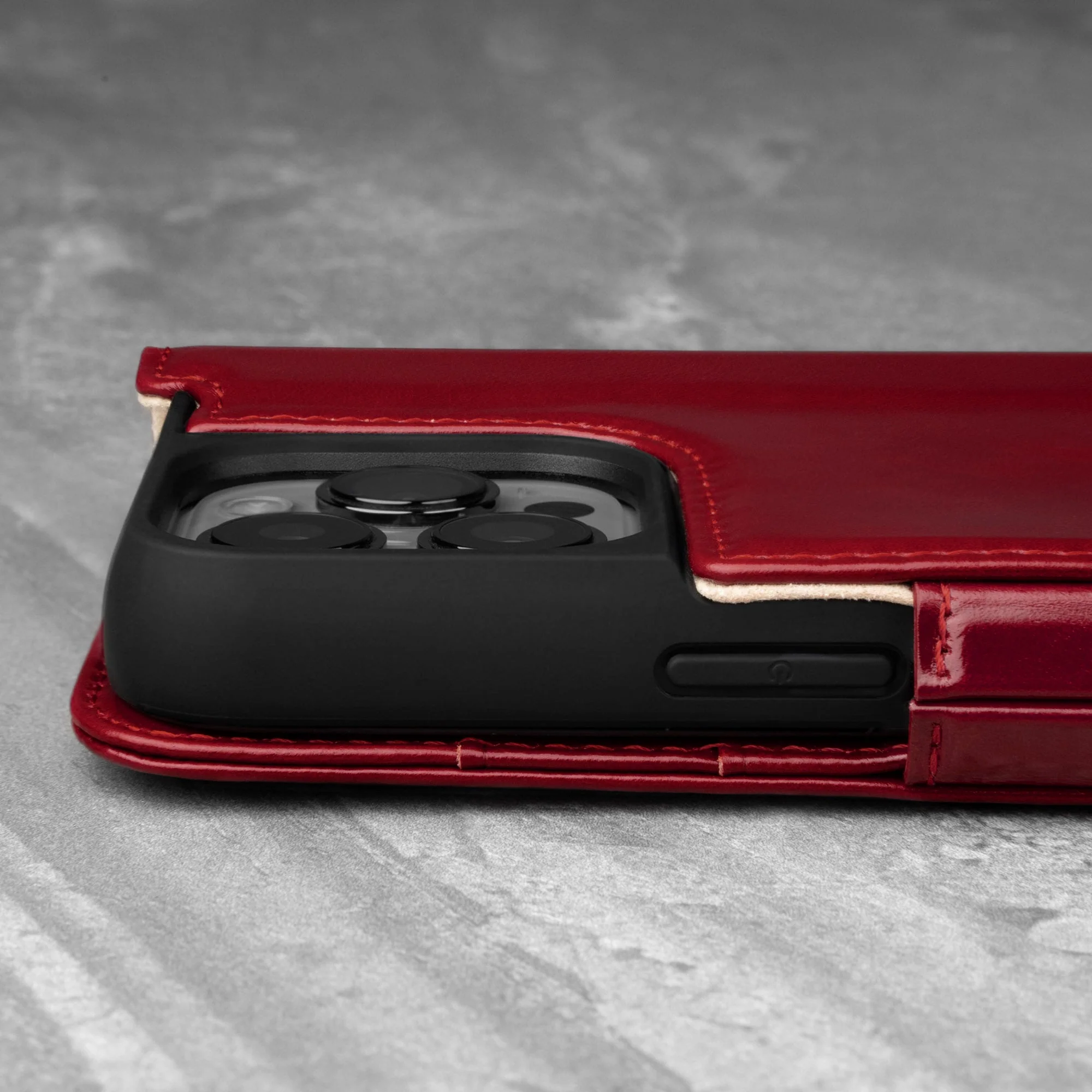 Apple iPhone 13 Pro Max Leather Wallet Case (with Stand function) - Image 16
