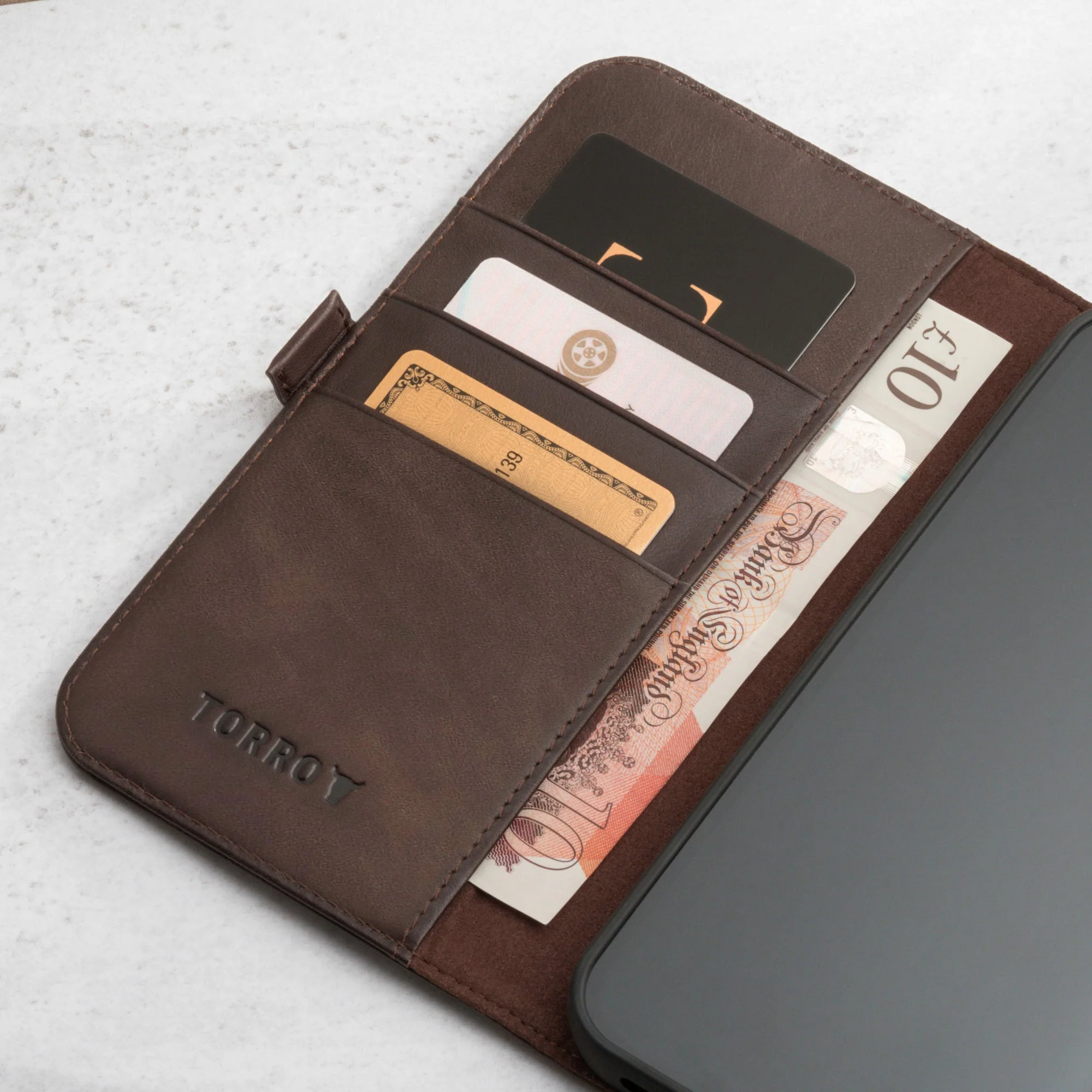 Apple iPhone 14 Pro Leather Wallet Case (with Stand function) - Image 10