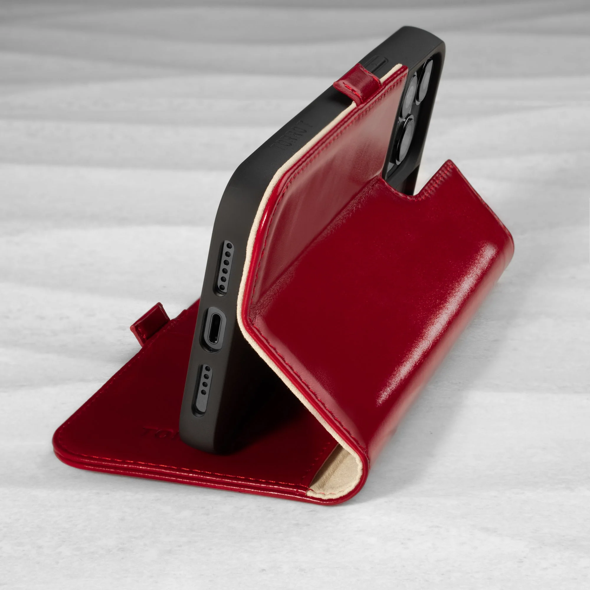 Apple iPhone 14 Pro Leather Wallet Case (with Stand function) - Image 13