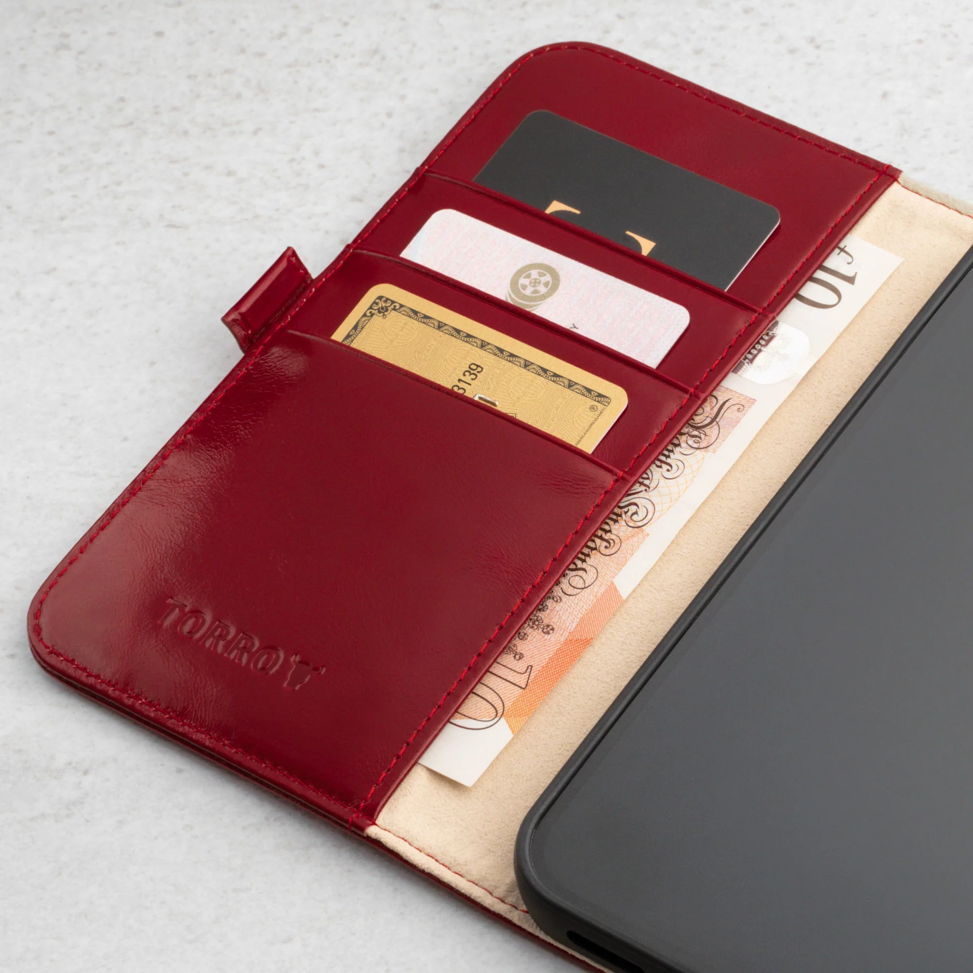 Apple iPhone 14 Pro Leather Wallet Case (with Stand function) - Image 14
