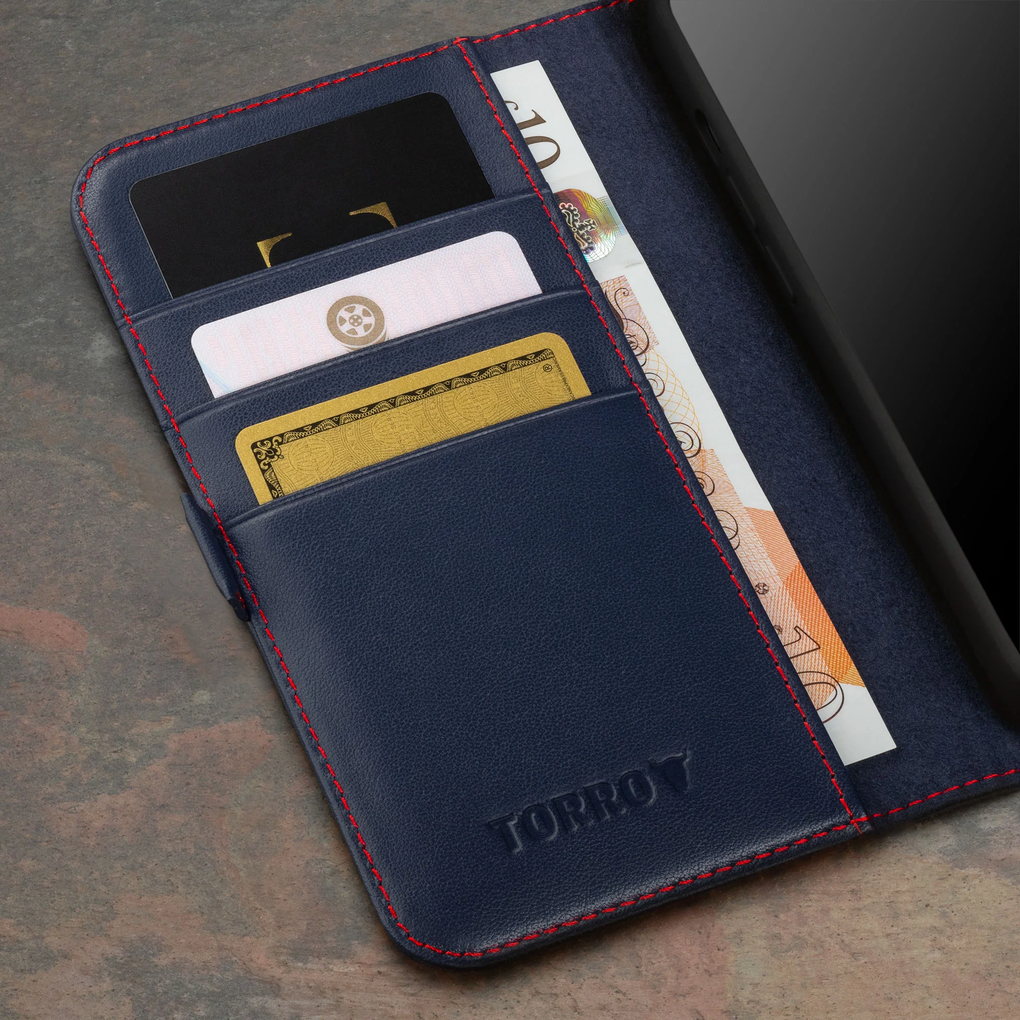Apple iPhone 15 Leather Wallet Case (with Stand Function) - Image 35