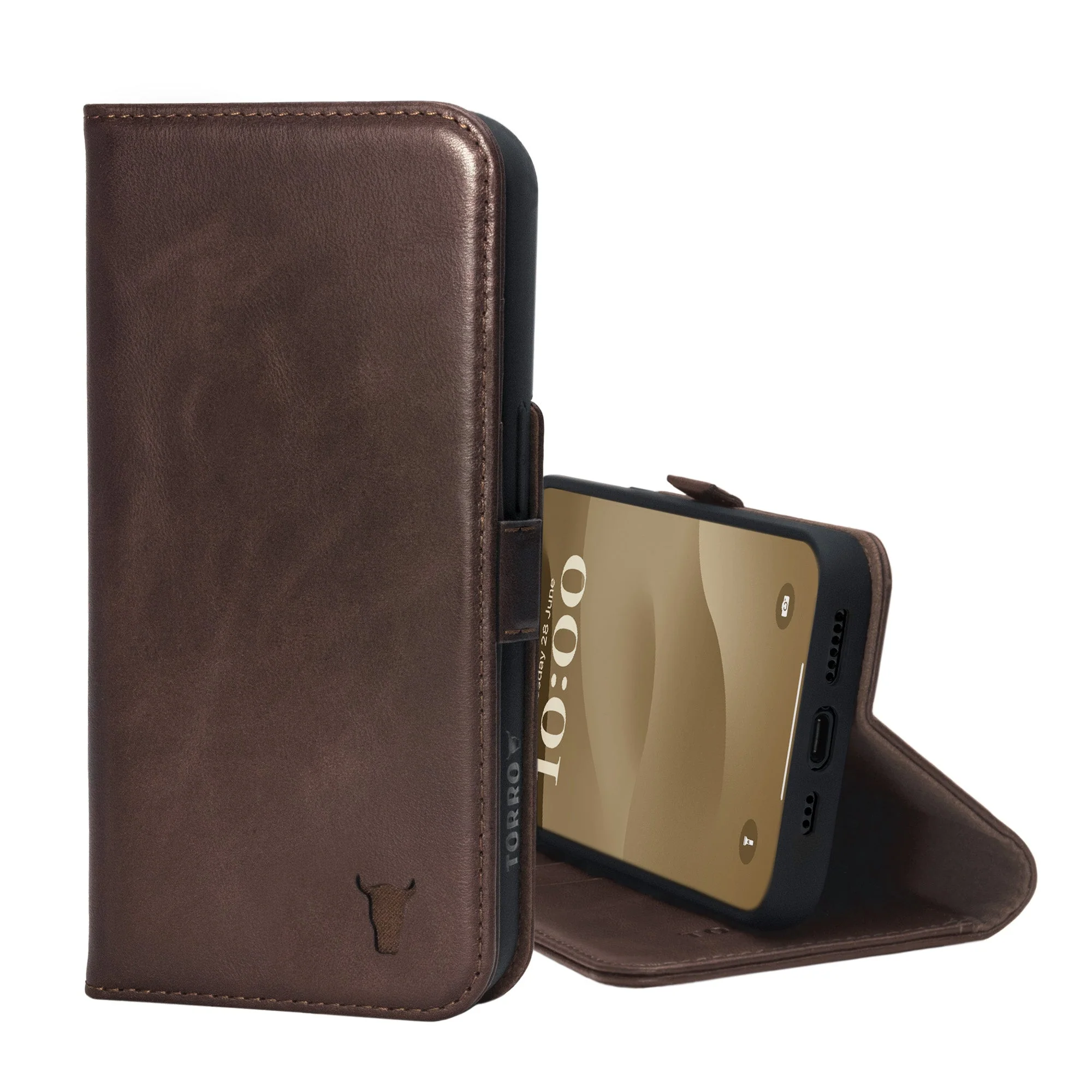 Apple iPhone 15 Pro Leather Wallet Case (MagSafe Charging) - Image 3