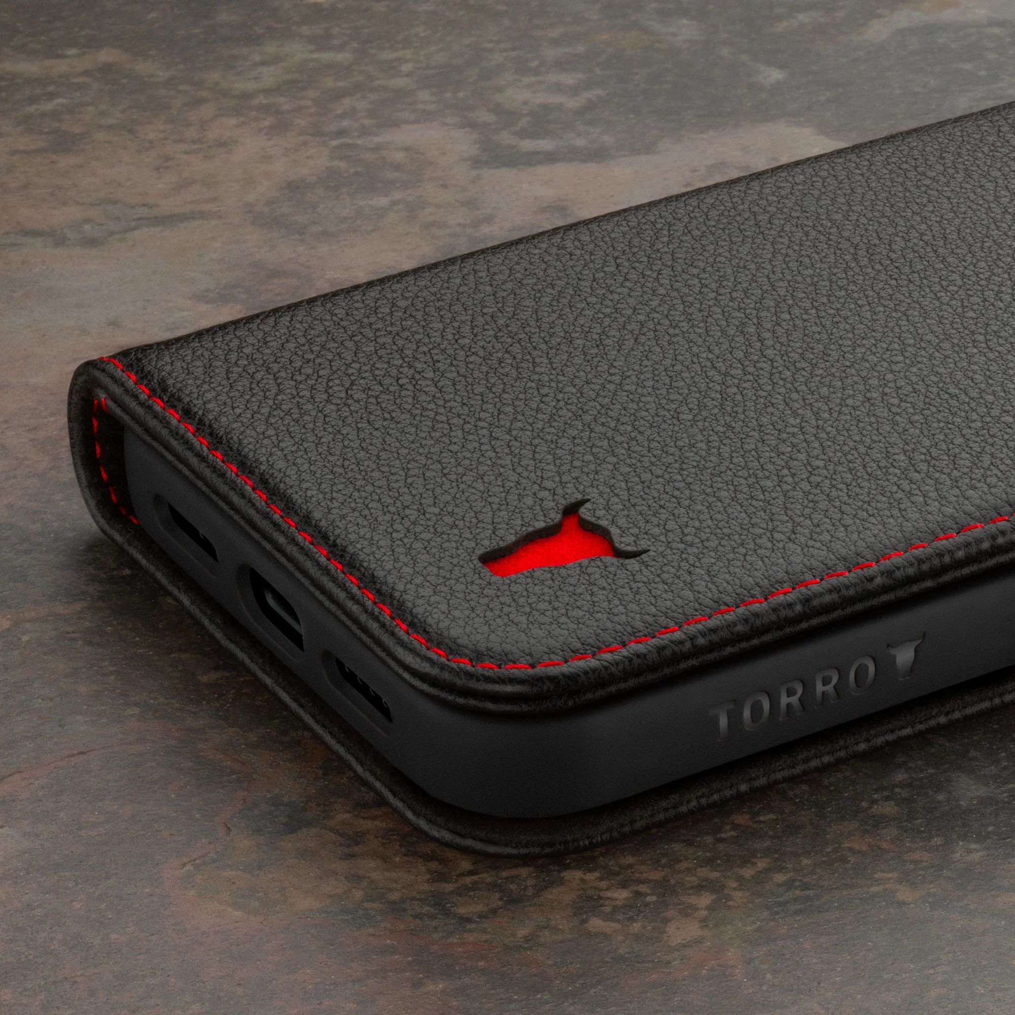Apple iPhone 15 Pro Max Leather Wallet Case (MagSafe Charging) - Image 12