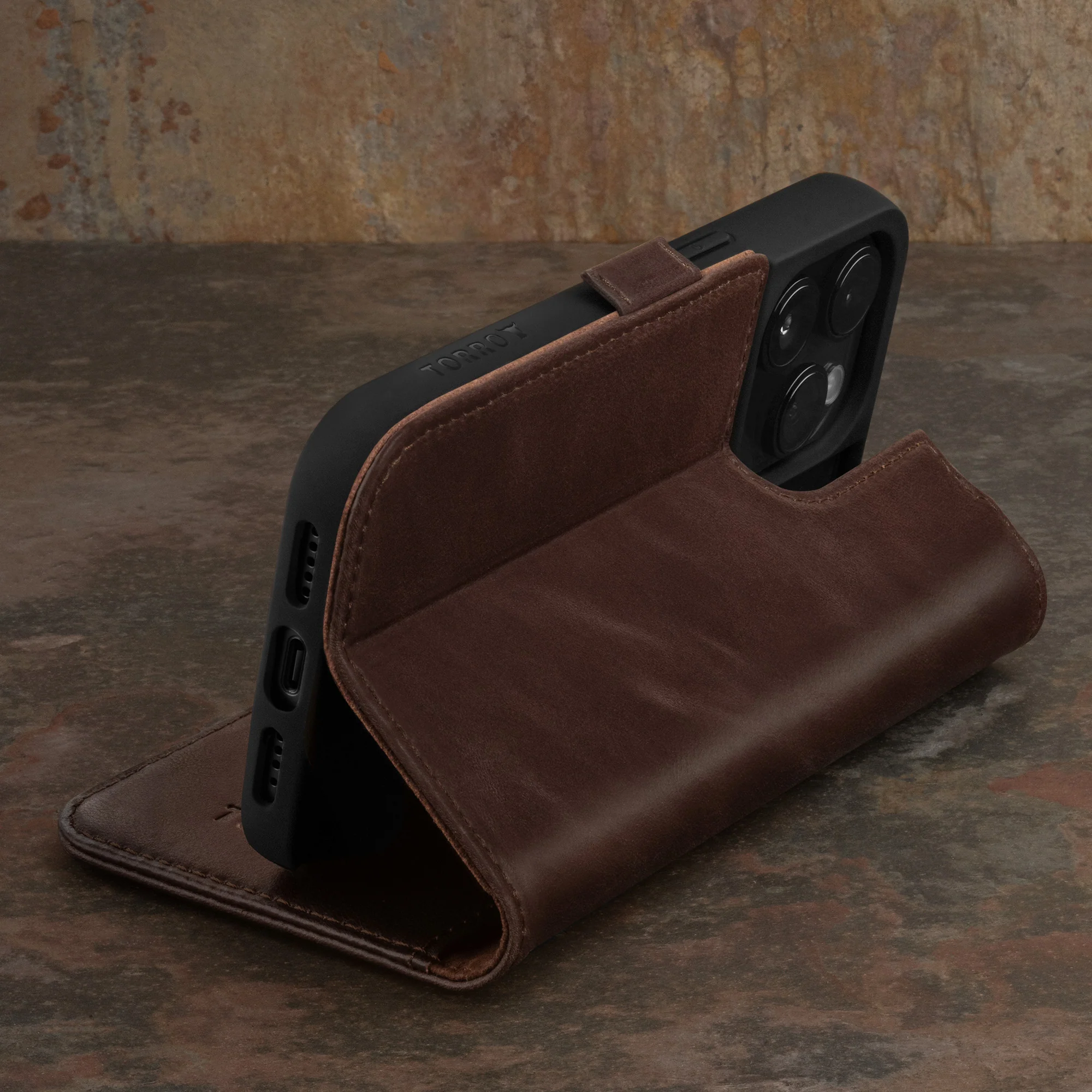 Apple iPhone 15 Pro Max Leather Wallet Case (MagSafe Charging) - Image 20