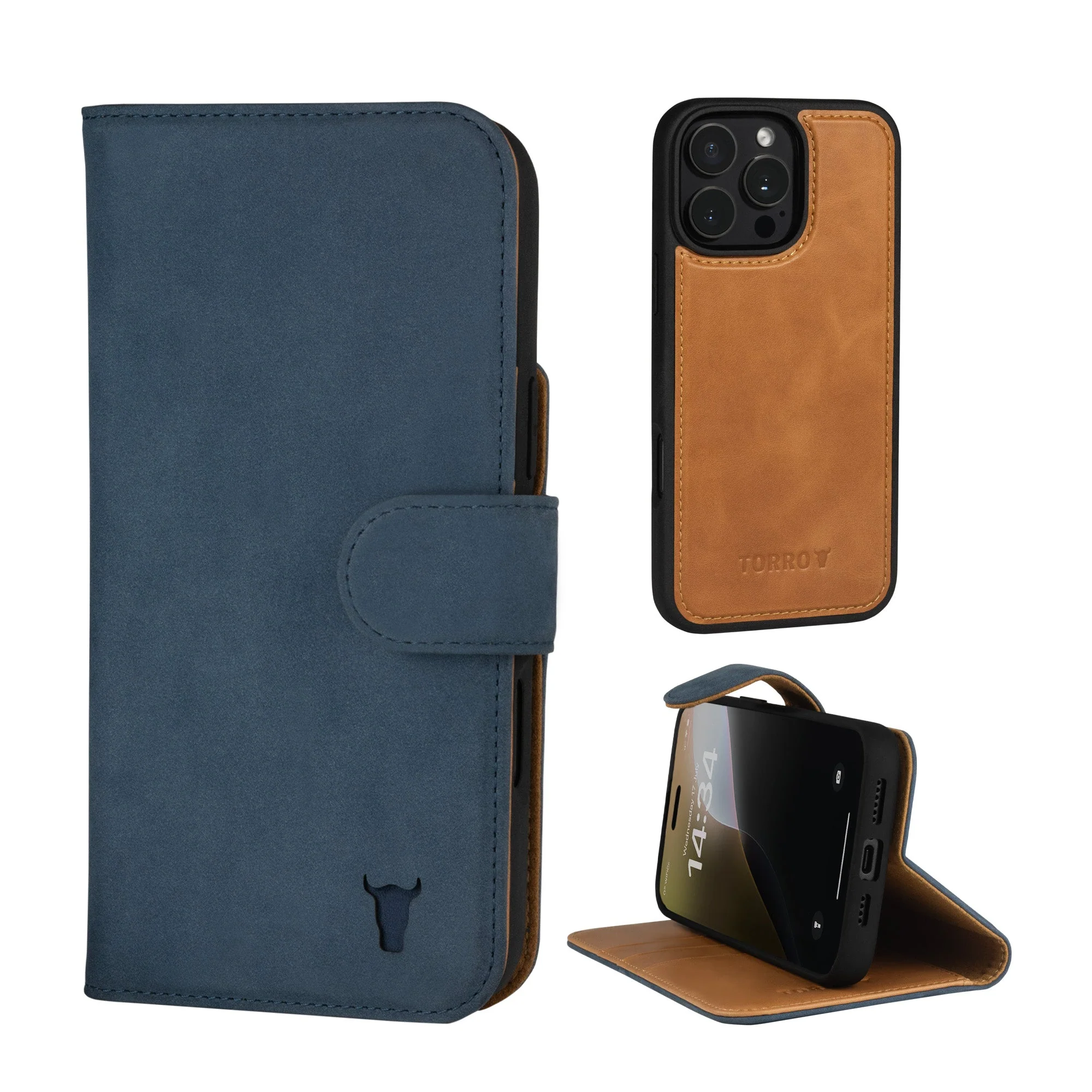 Apple iPhone 16 Pro Max 2-in-1 Leather Wallet Case (with Detachable Cover & MagSafe Charging) - Image 3