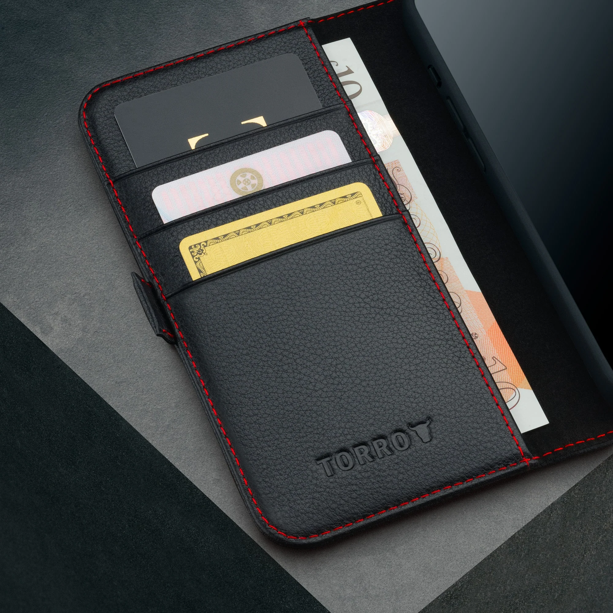 Apple iPhone 16 Pro Max Leather Wallet Case (MagSafe Charging) - Image 8