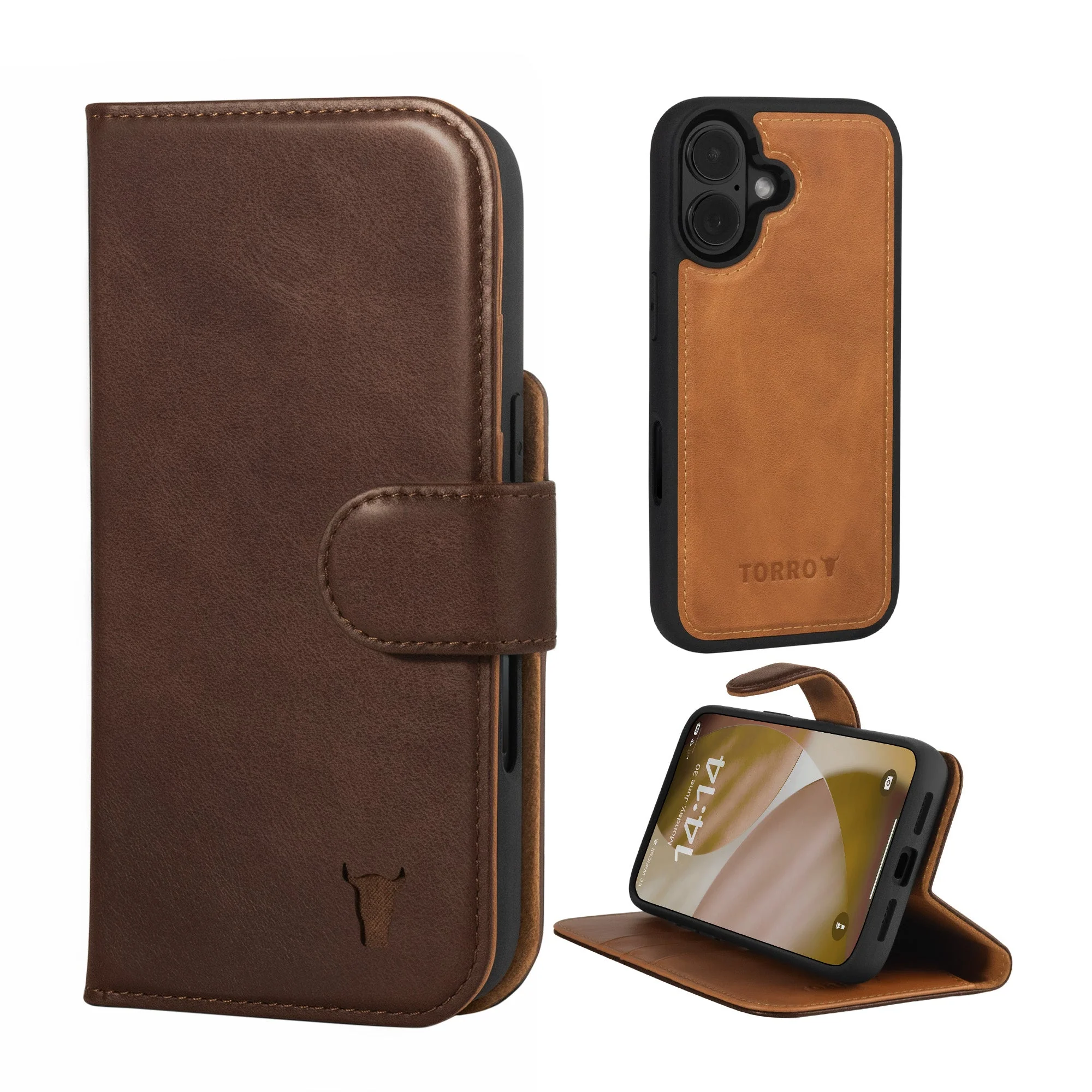 Apple iPhone 17 2-in-1 Leather Wallet Case (with Detachable Cover & MagSafe Charging) - Image 2