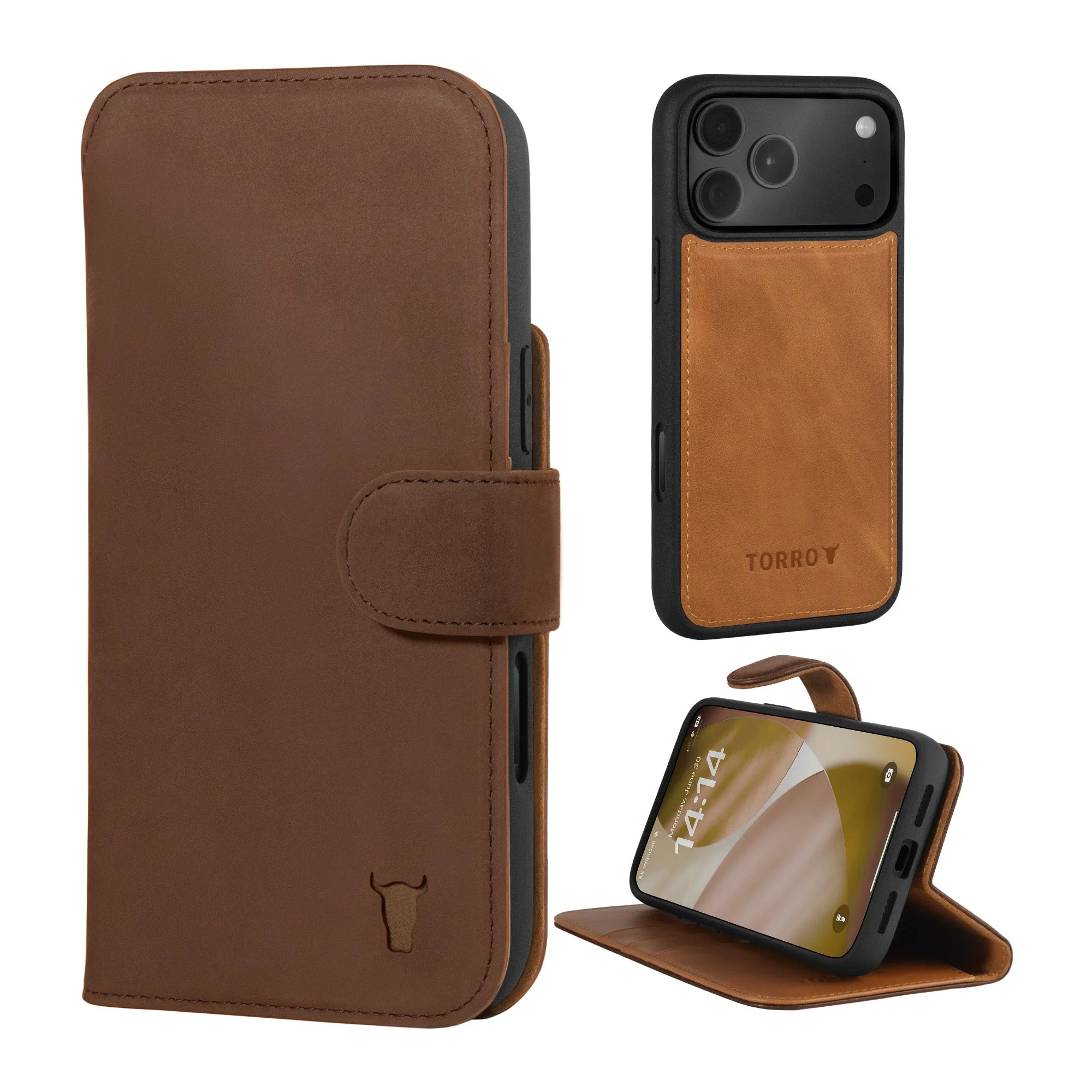 Apple iPhone 17 Pro 2-in-1 Leather Wallet Case (with Detachable Cover & MagSafe Charging) - Image 4