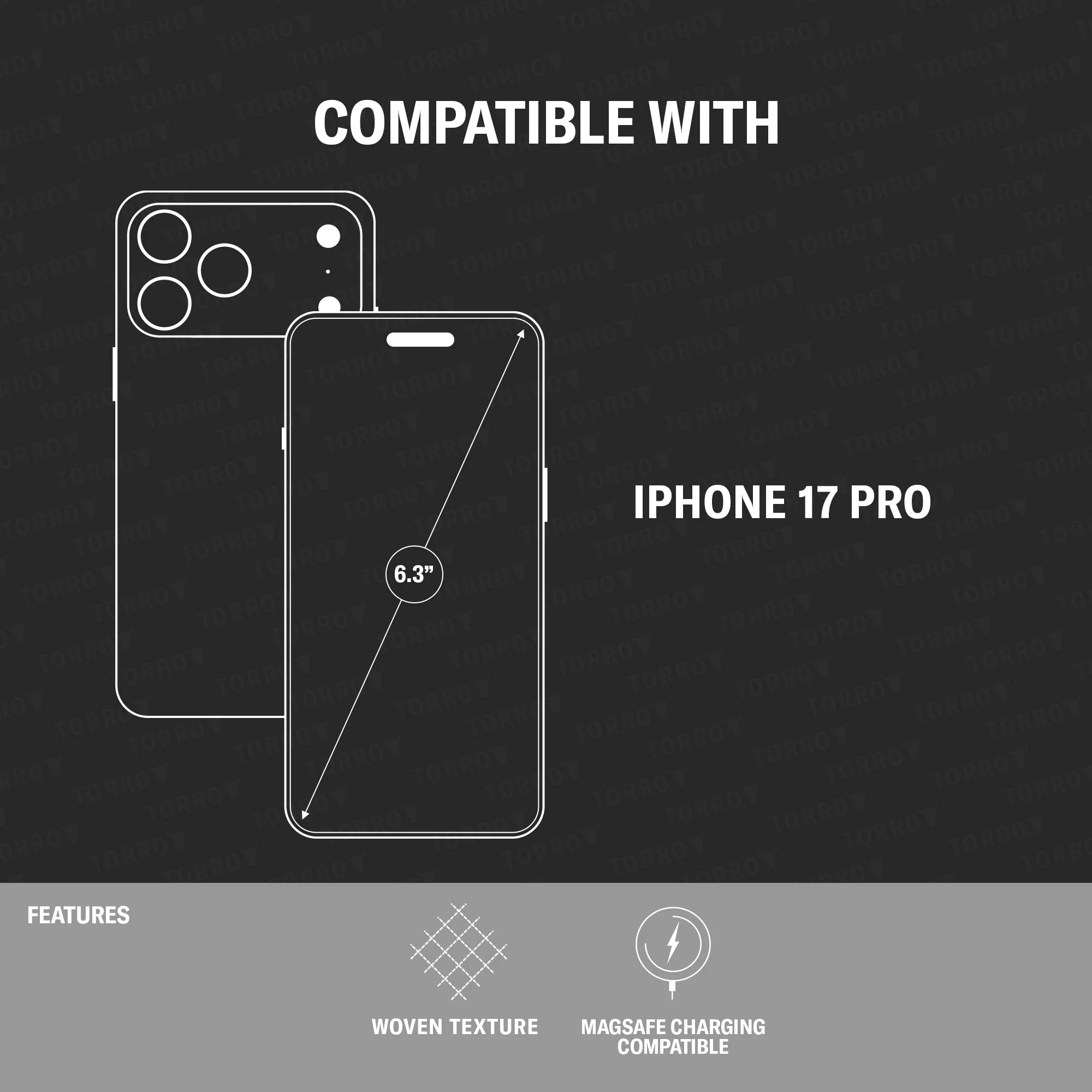 Apple iPhone 17 Pro Woven Bumper Case (MagSafe Charging) - Image 6