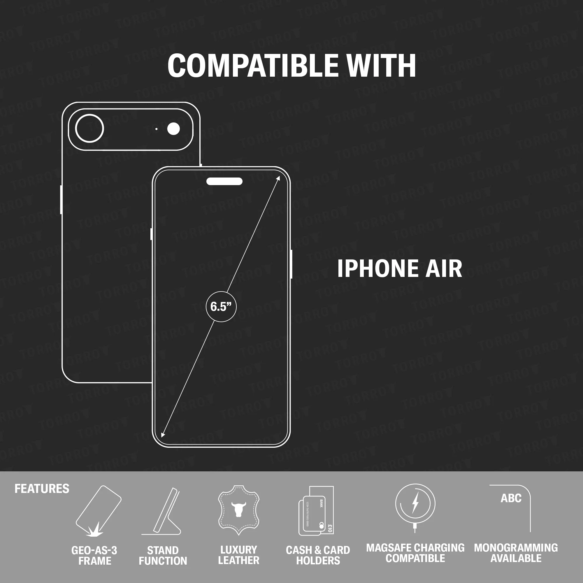 Apple iPhone Air Leather Wallet Case (MagSafe Charging) - Image 4
