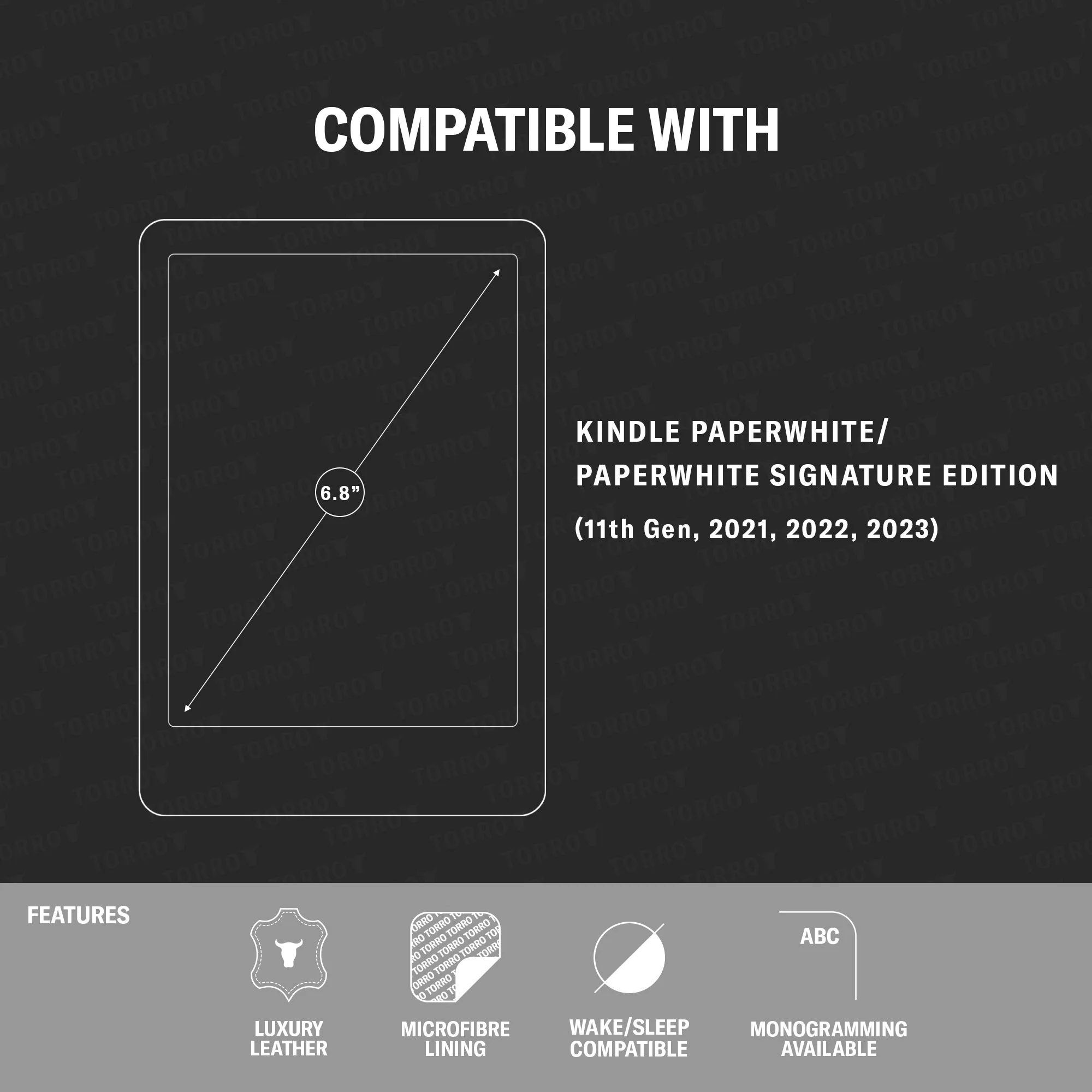 Kindle Paperwhite 11th Gen Leather Case (2021/2022/2023) - Image 4