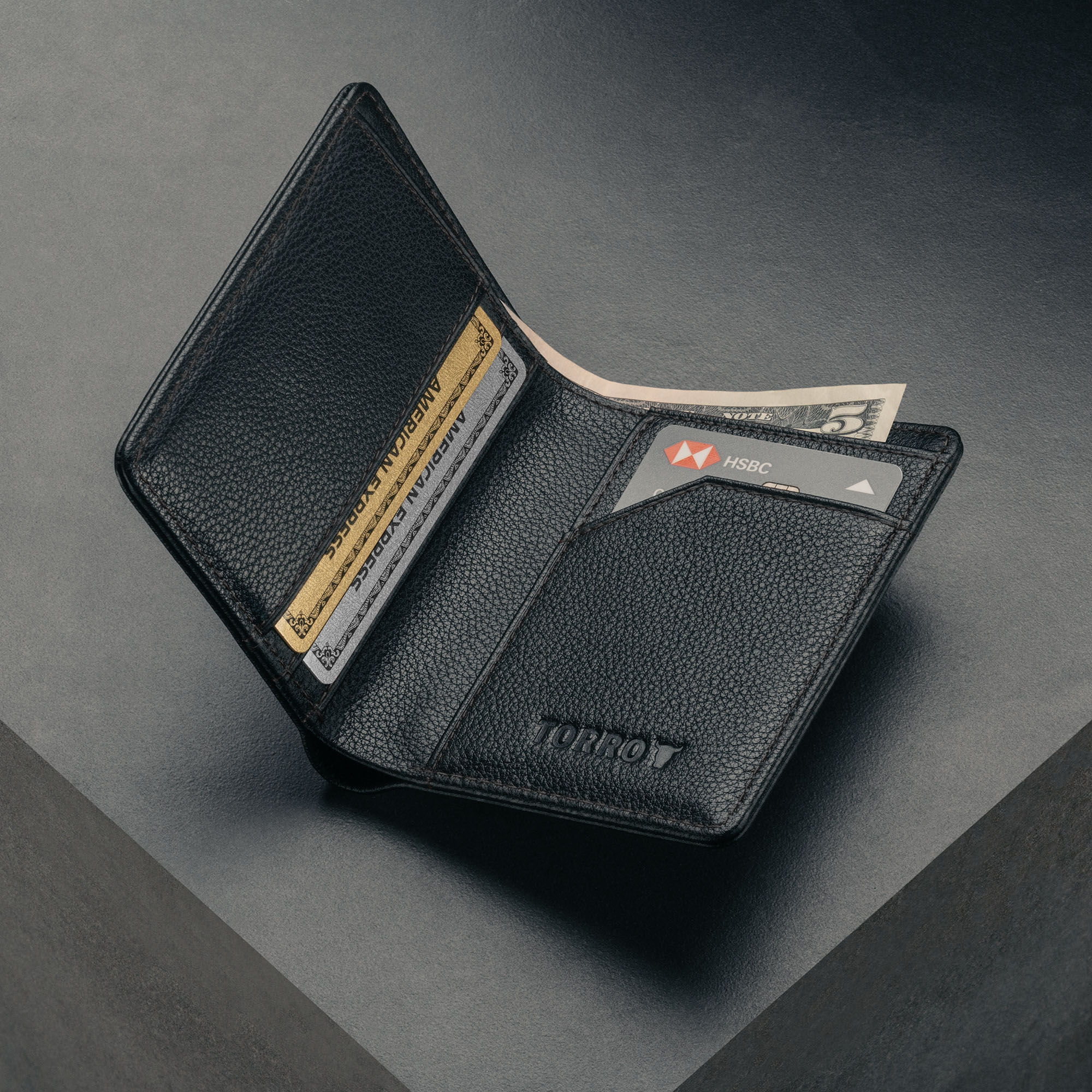 Slim Leather Bifold Wallet (with RFID Protection) - Image 10