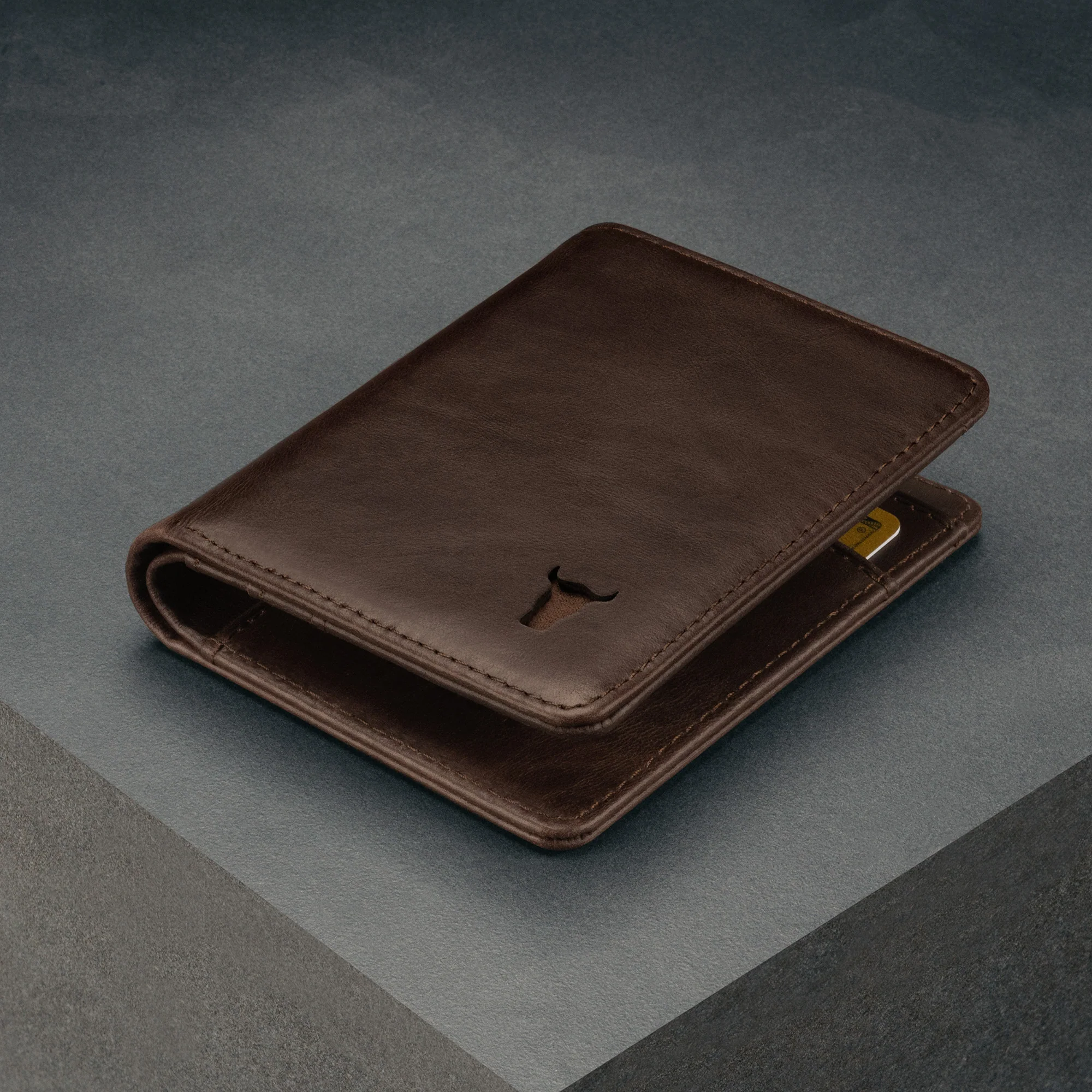 Slim Leather Bifold Wallet (with RFID Protection) - Image 13