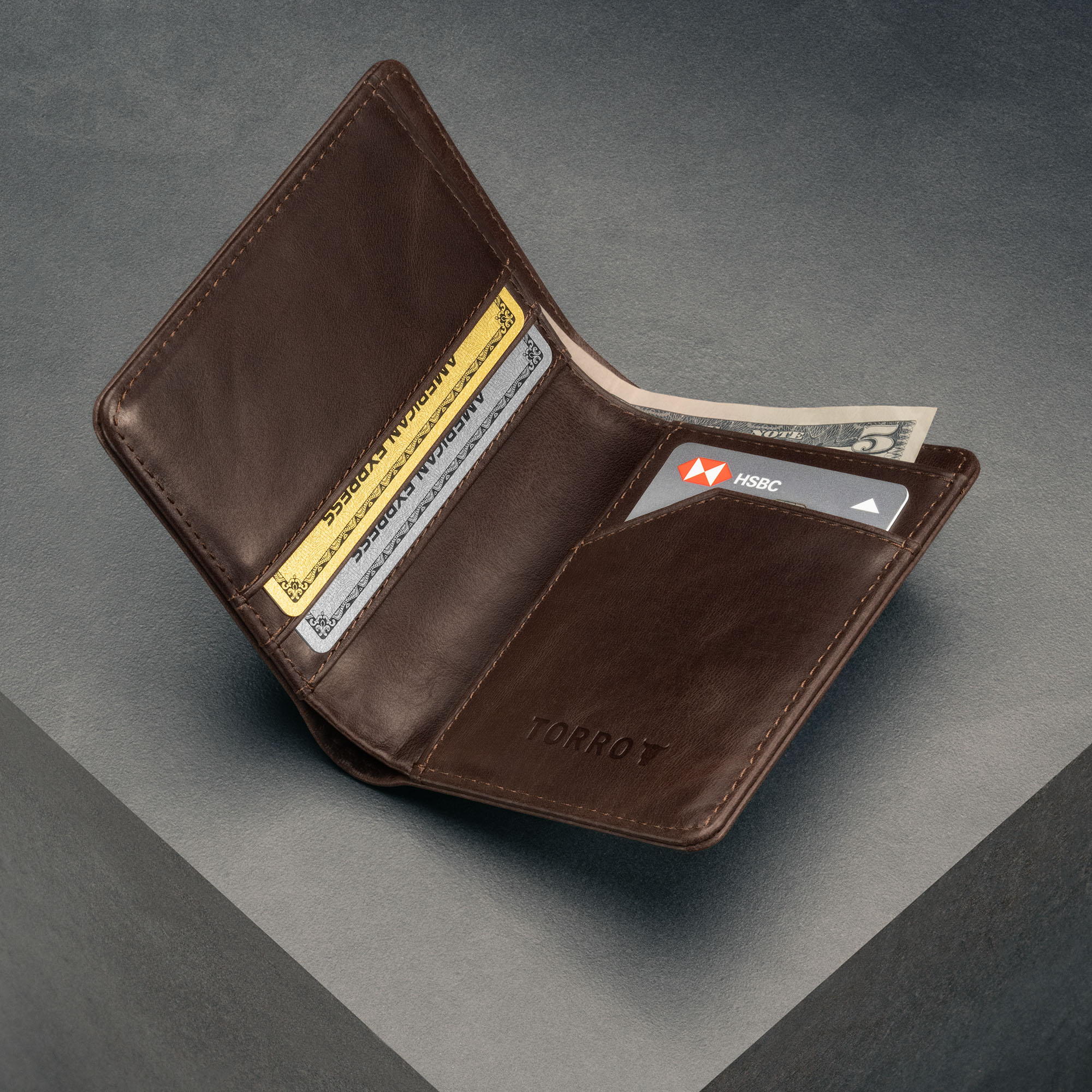 Slim Leather Bifold Wallet (with RFID Protection) - Image 14