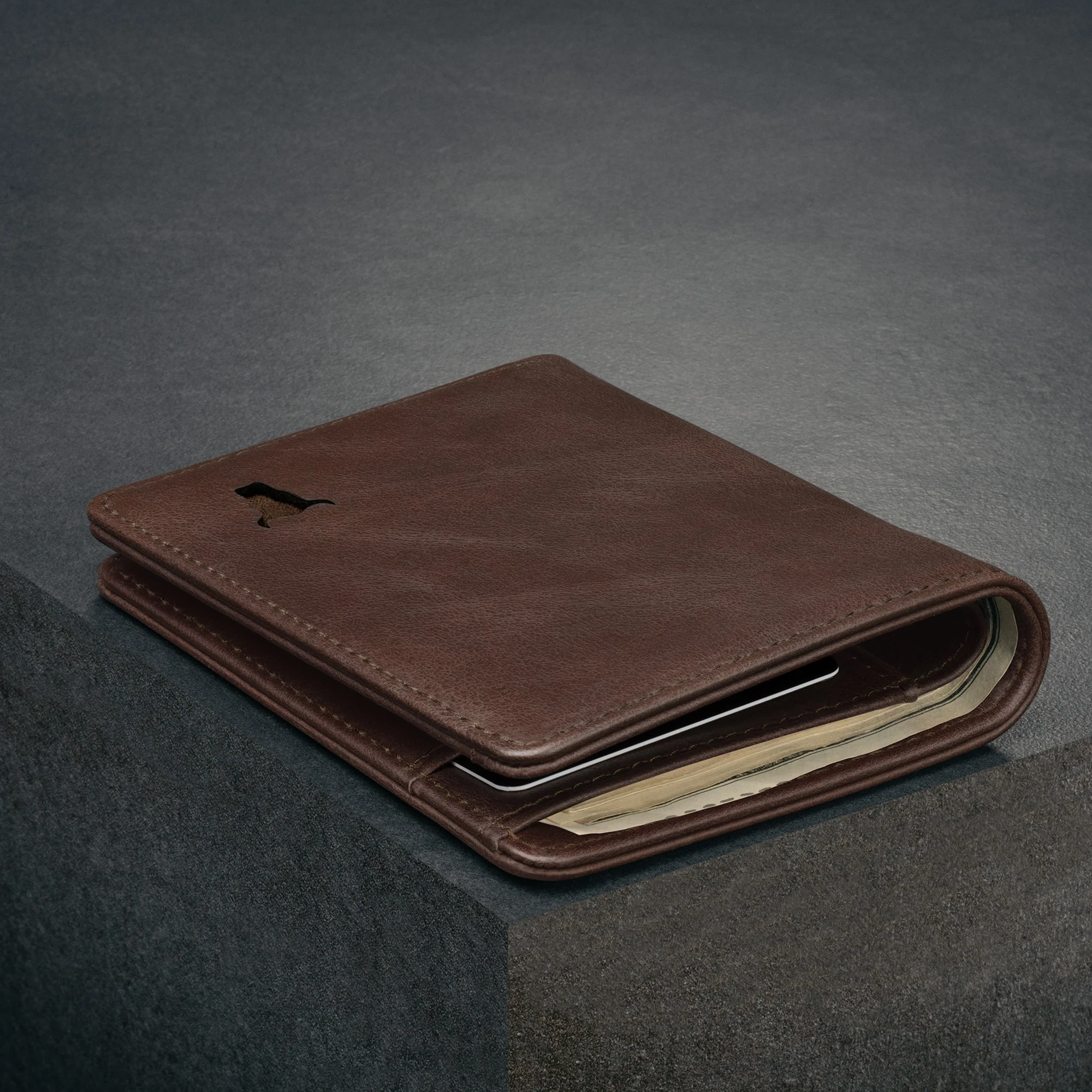 Slim Leather Bifold Wallet (with RFID Protection) - Image 16