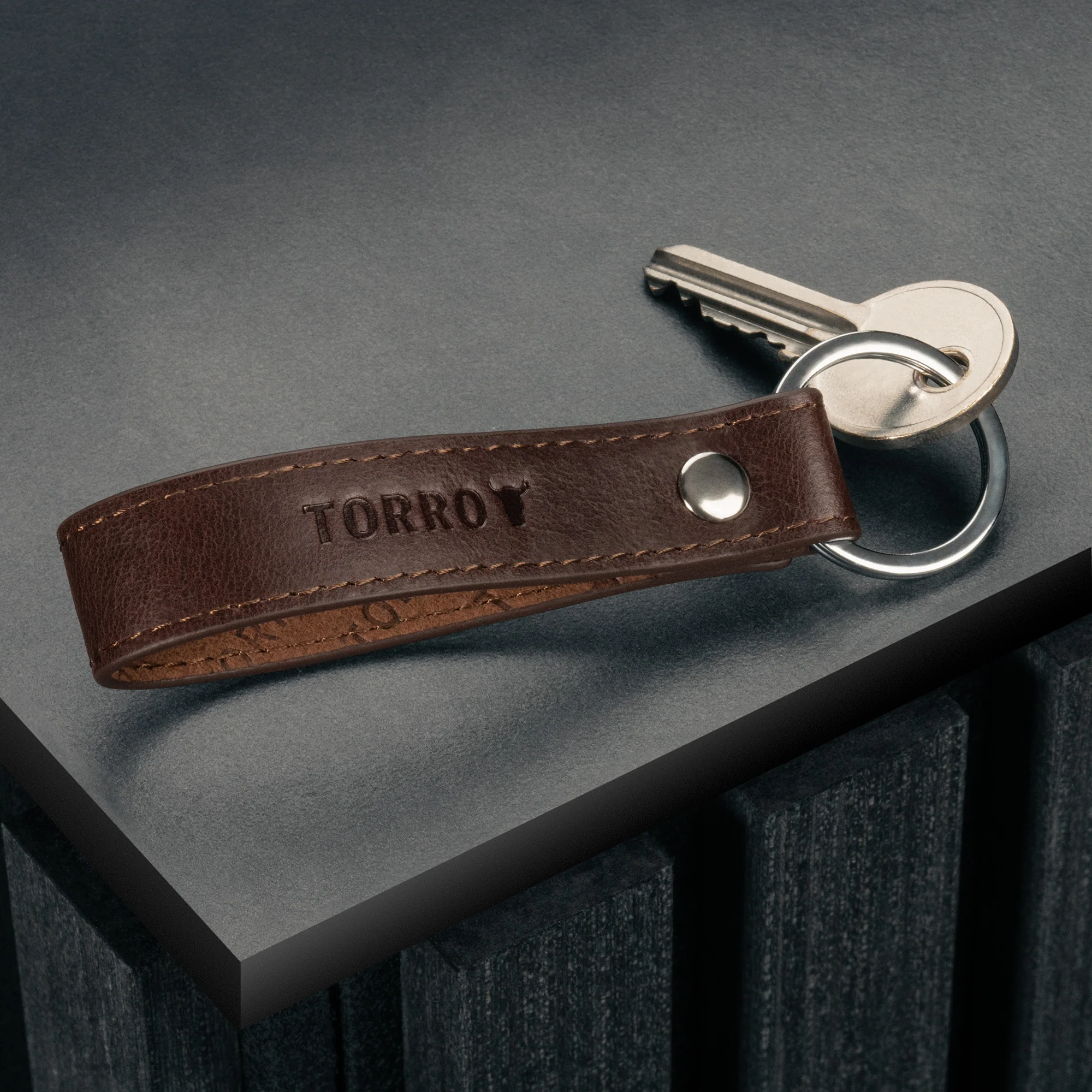 Premium Leather Loop Keyring - Image 6