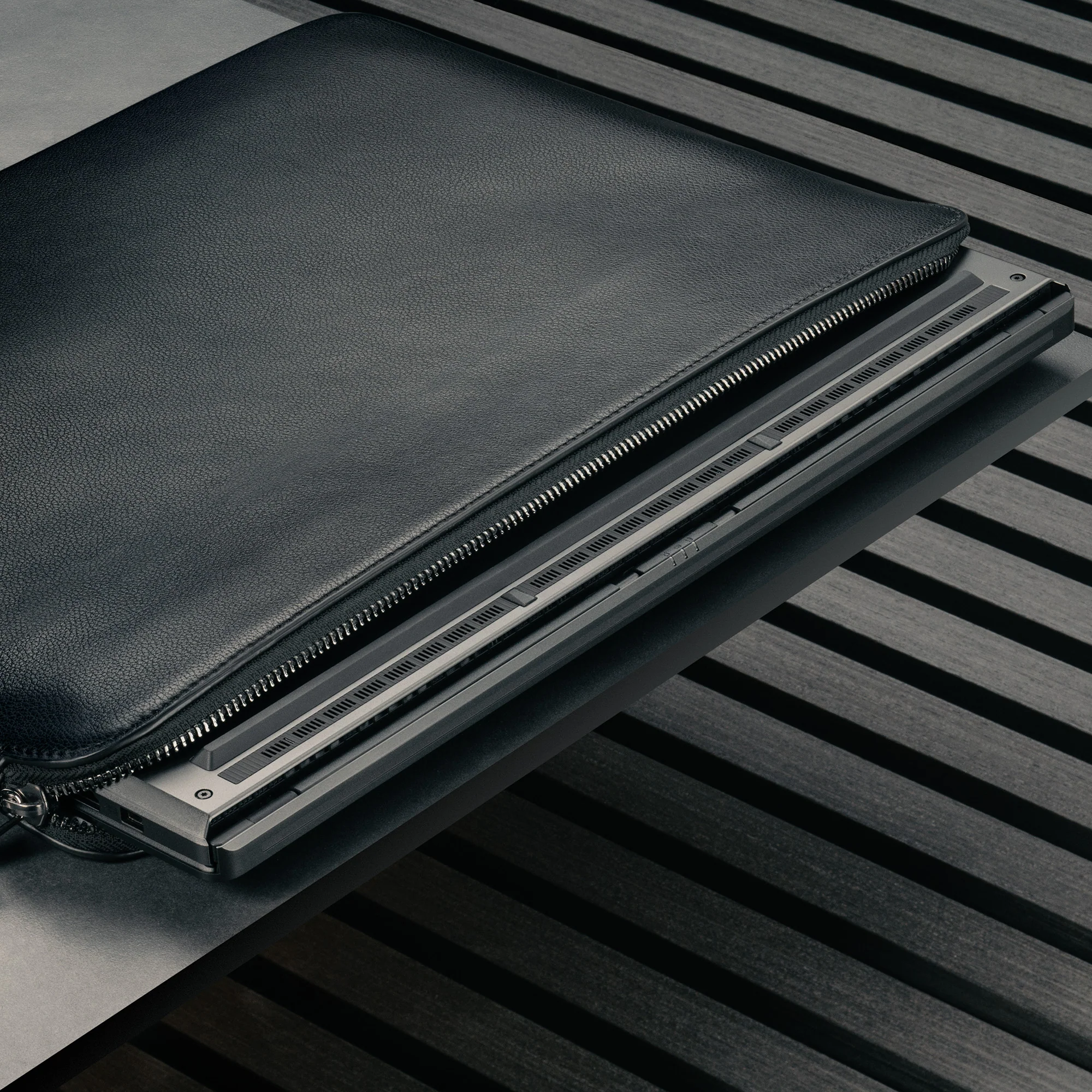 Leather Laptop Sleeve with Zip (13”–16”) - Image 4