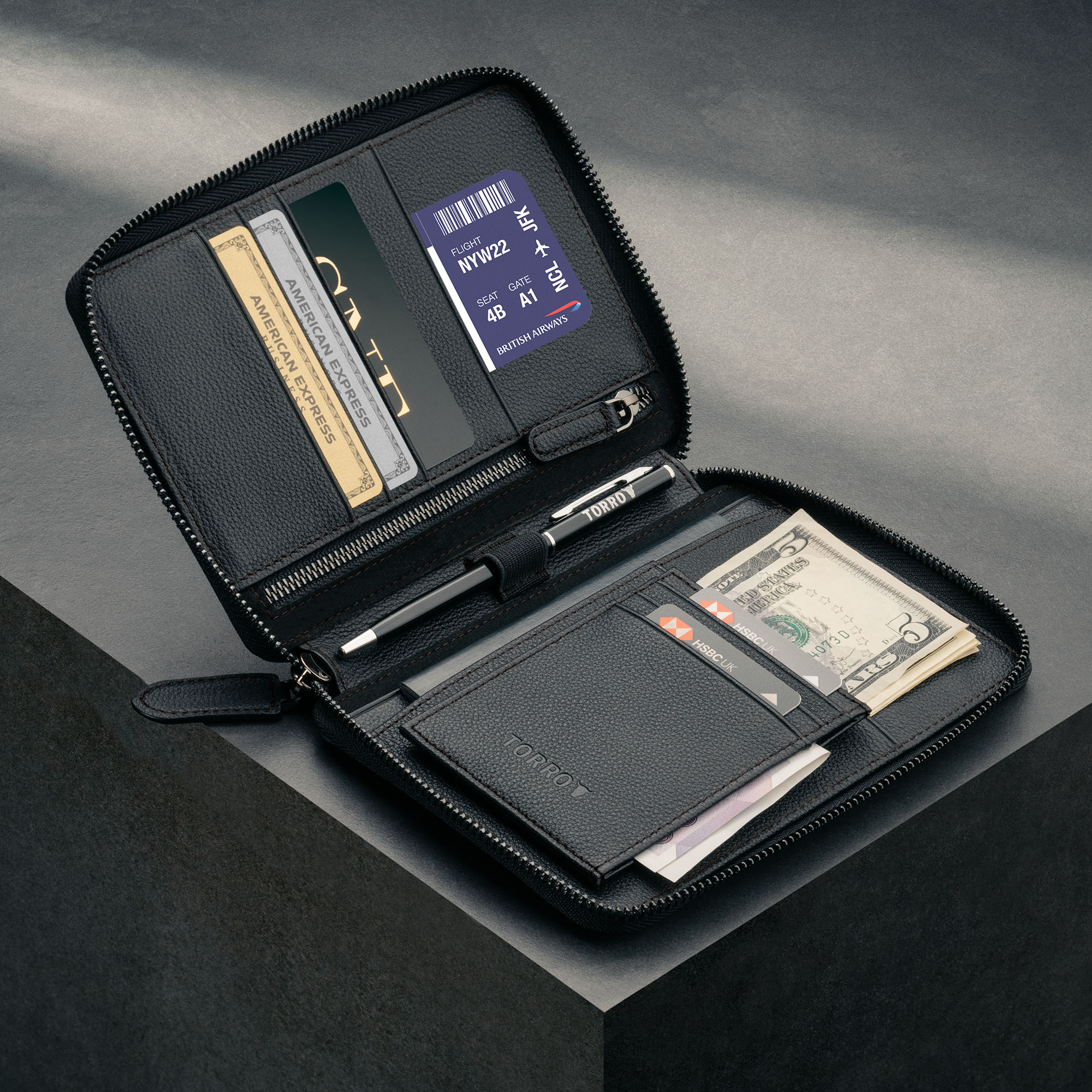 Leather Travel Wallet & Passport Organiser (with RFID Protection) - Image 13