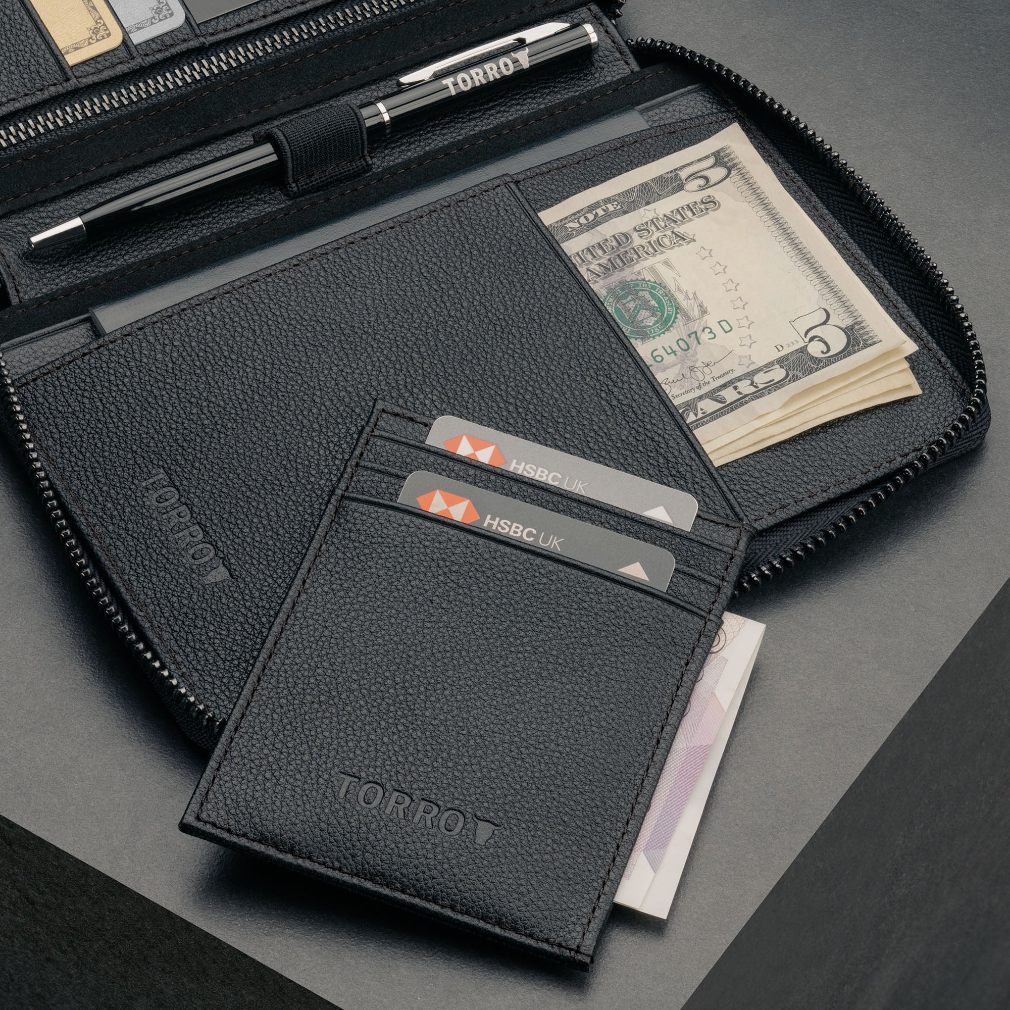 Leather Travel Wallet & Passport Organiser (with RFID Protection) - Image 15