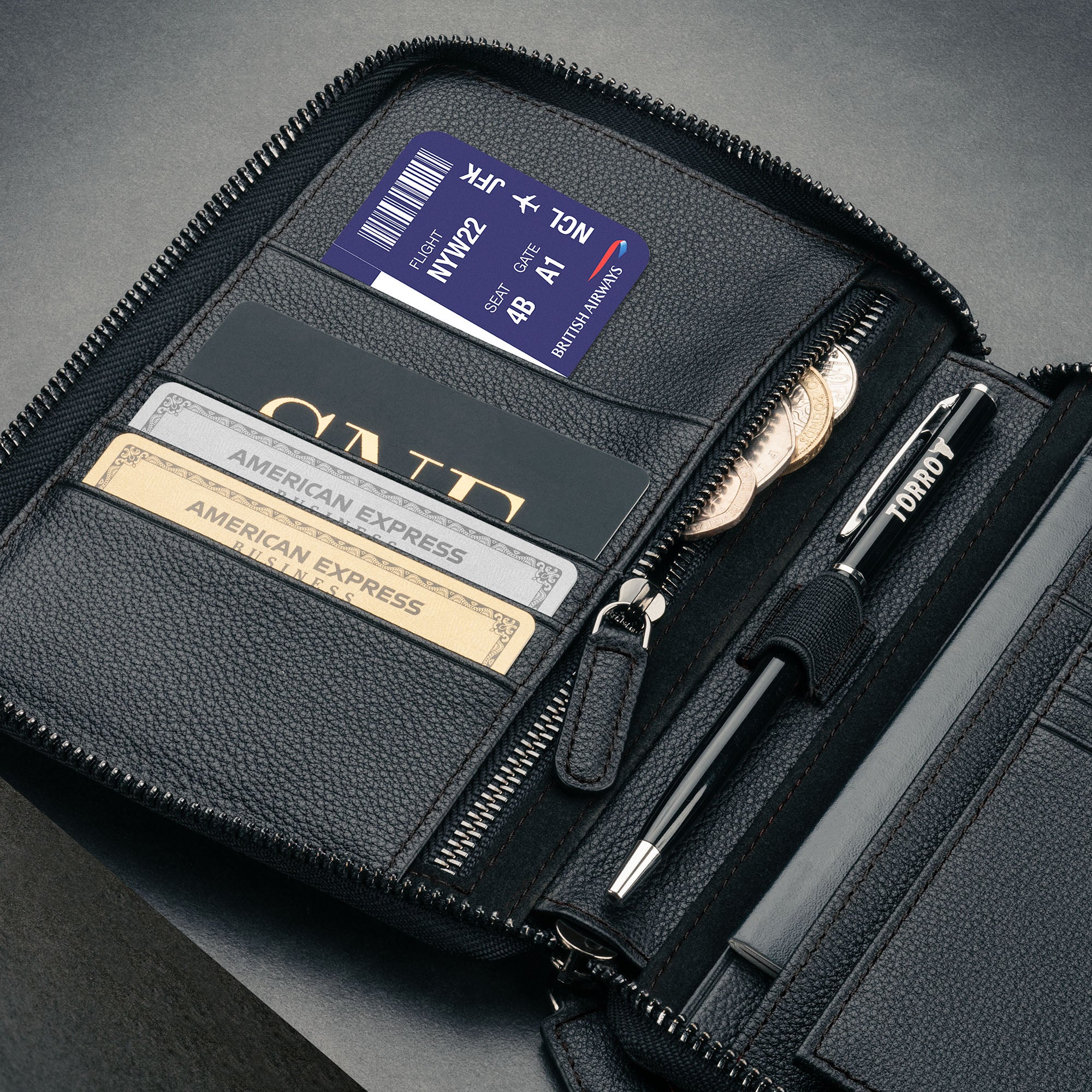 Leather Travel Wallet & Passport Organiser (with RFID Protection) - Image 16