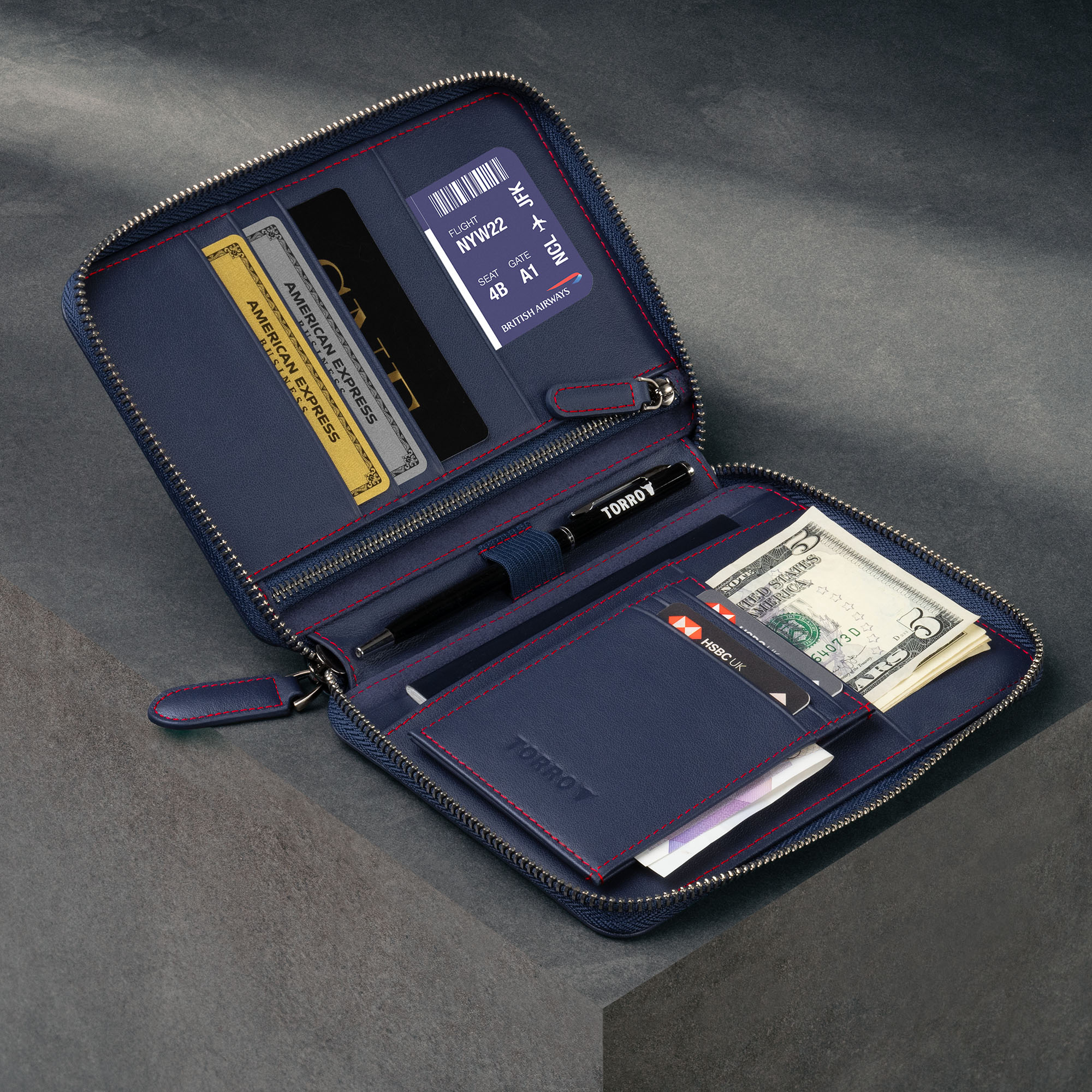 Leather Travel Wallet & Passport Organiser (with RFID Protection) - Image 17