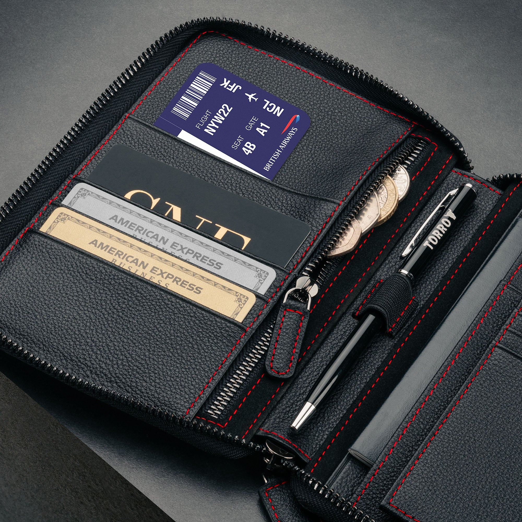 Leather Travel Wallet & Passport Organiser (with RFID Protection) - Image 8